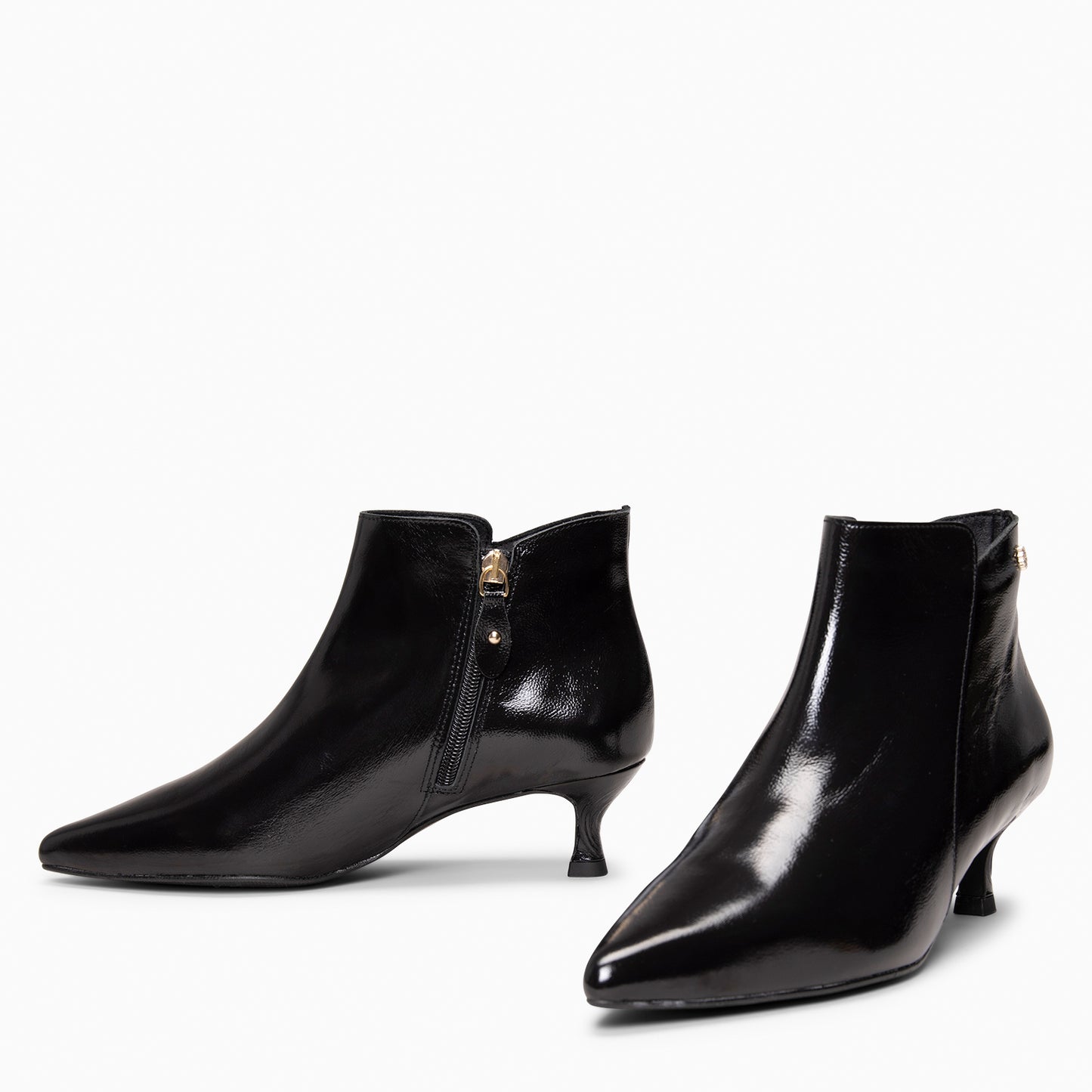 ROYAL – Botines tacón bajo NEGRO