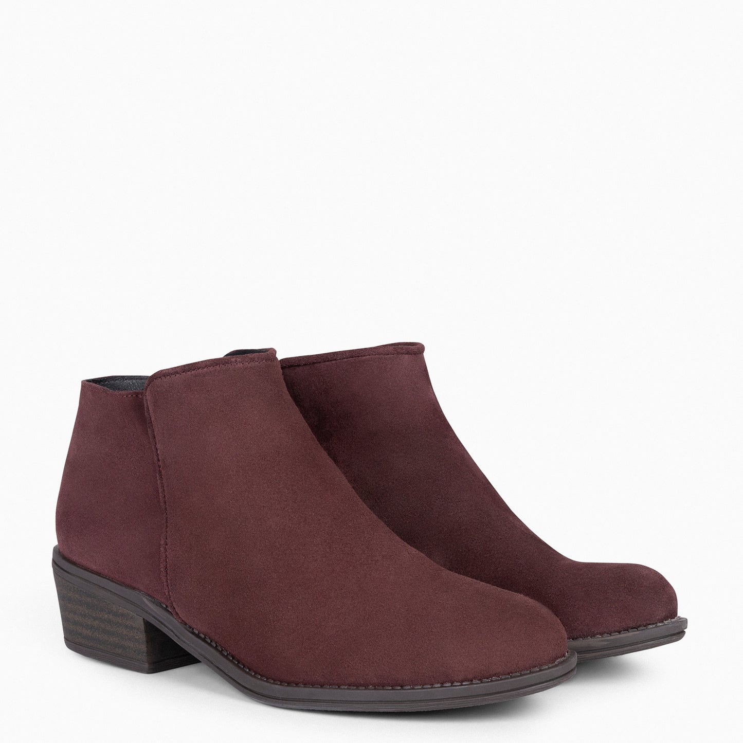 BALTIMOR - Bottines femme en cuir déperlant BORDEAUX