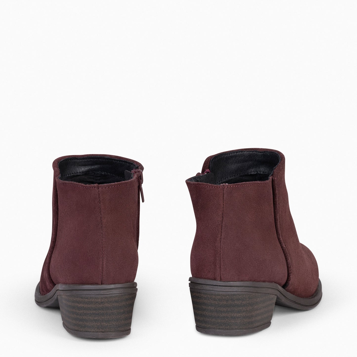 BALTIMOR - Bottines femme en cuir déperlant BORDEAUX