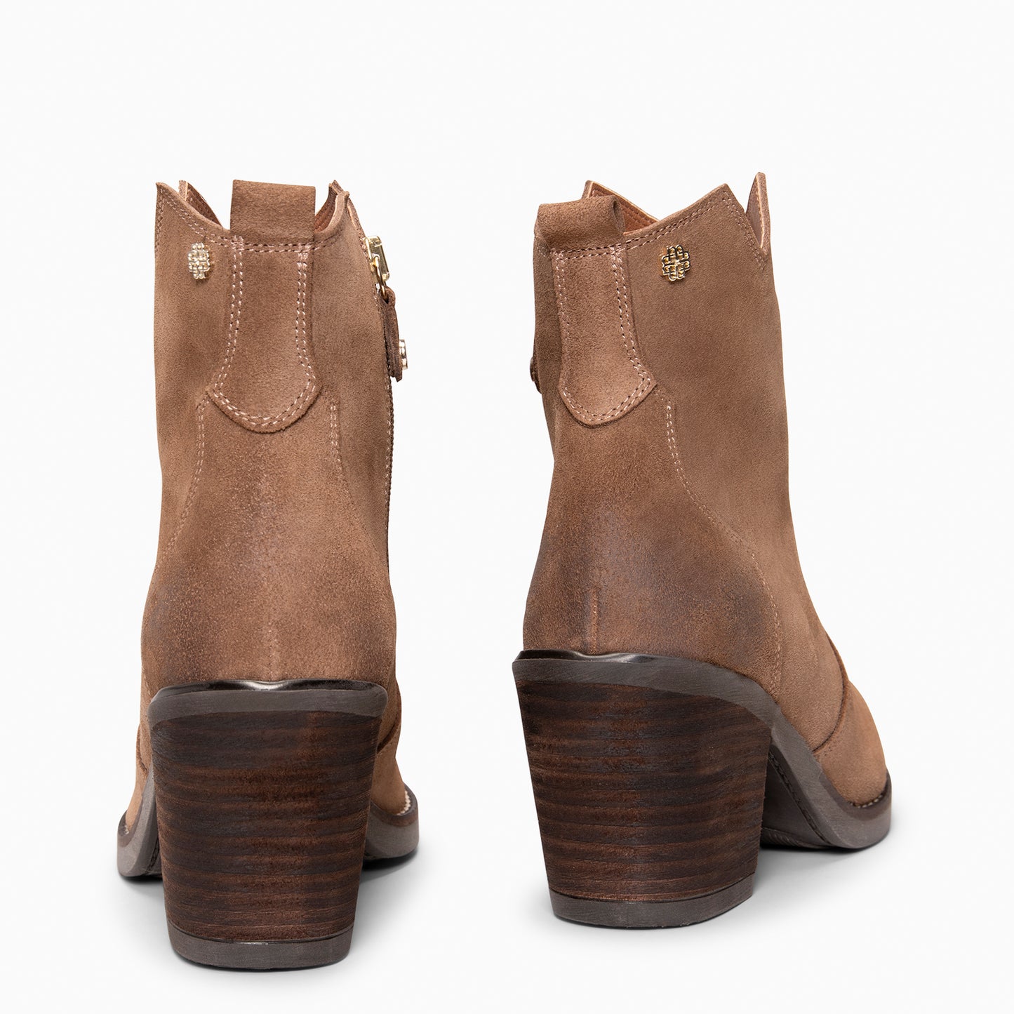 BEDFORD – Botines cowboy con tacón CAMEL
