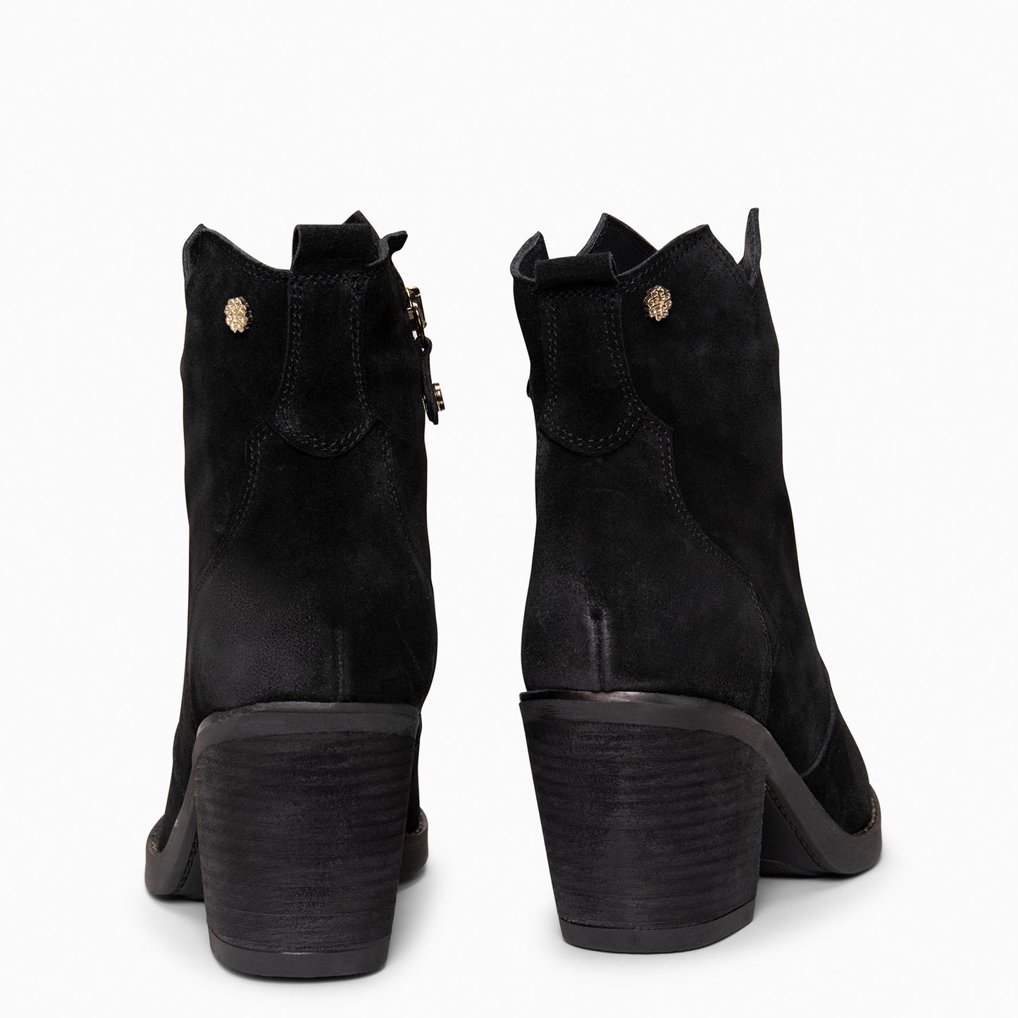 BEDFORD – Botines cowboy con tacón NEGRO