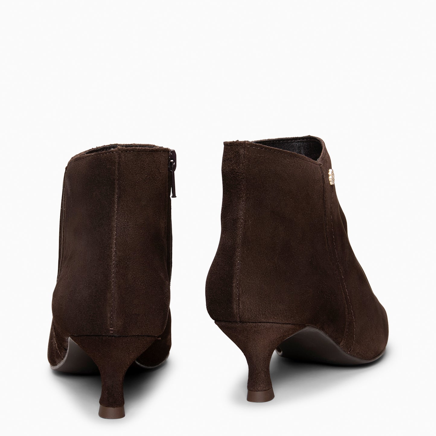 LORD – Botines tacón bajo MARRON