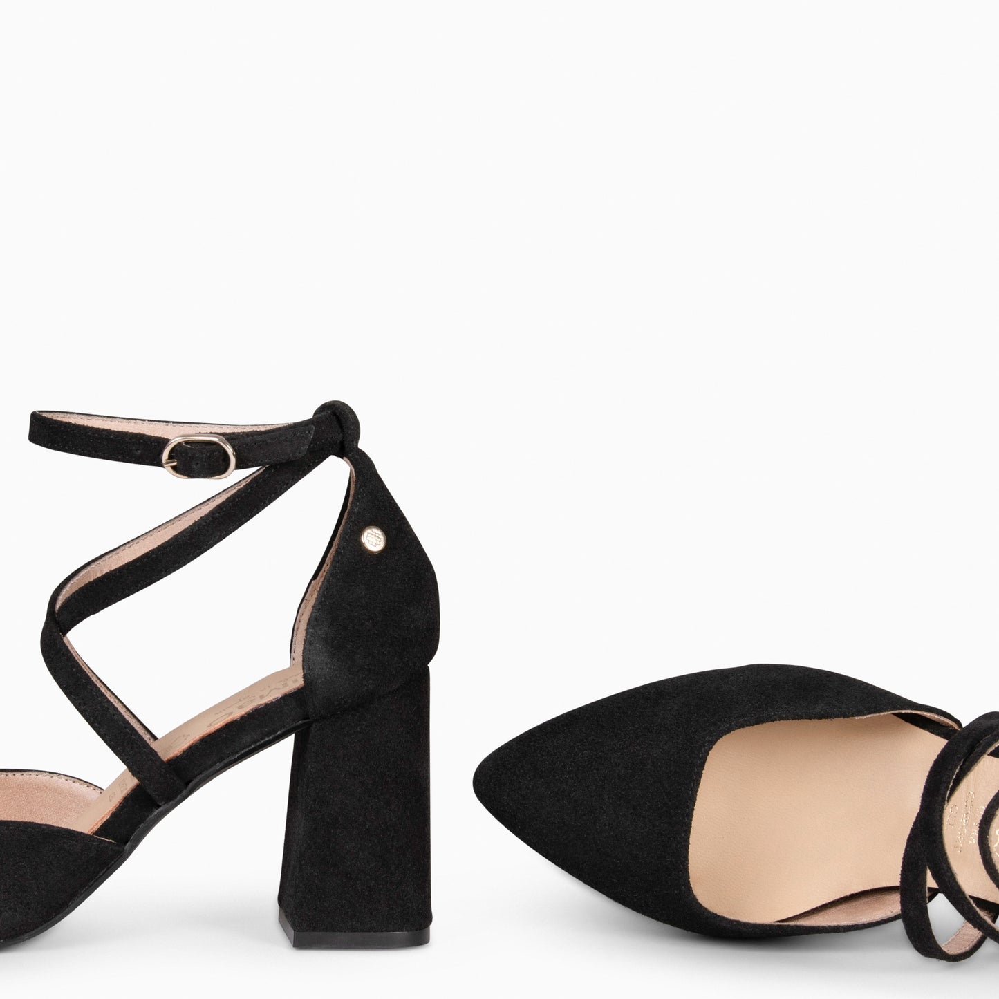 ARIEL - Zapato de tacón ancho NEGRO