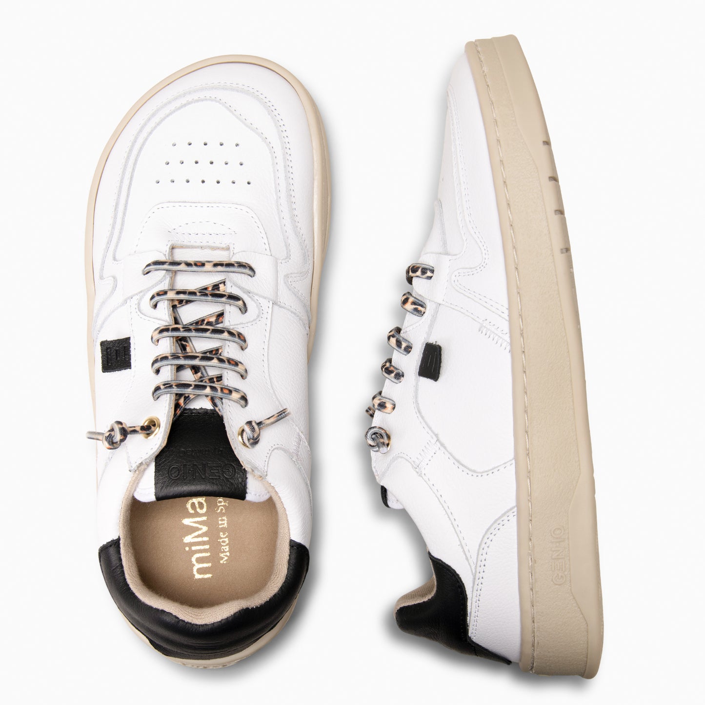 GEN-IO– zapatilas estilo barefoot BLANCO LEOPARDO