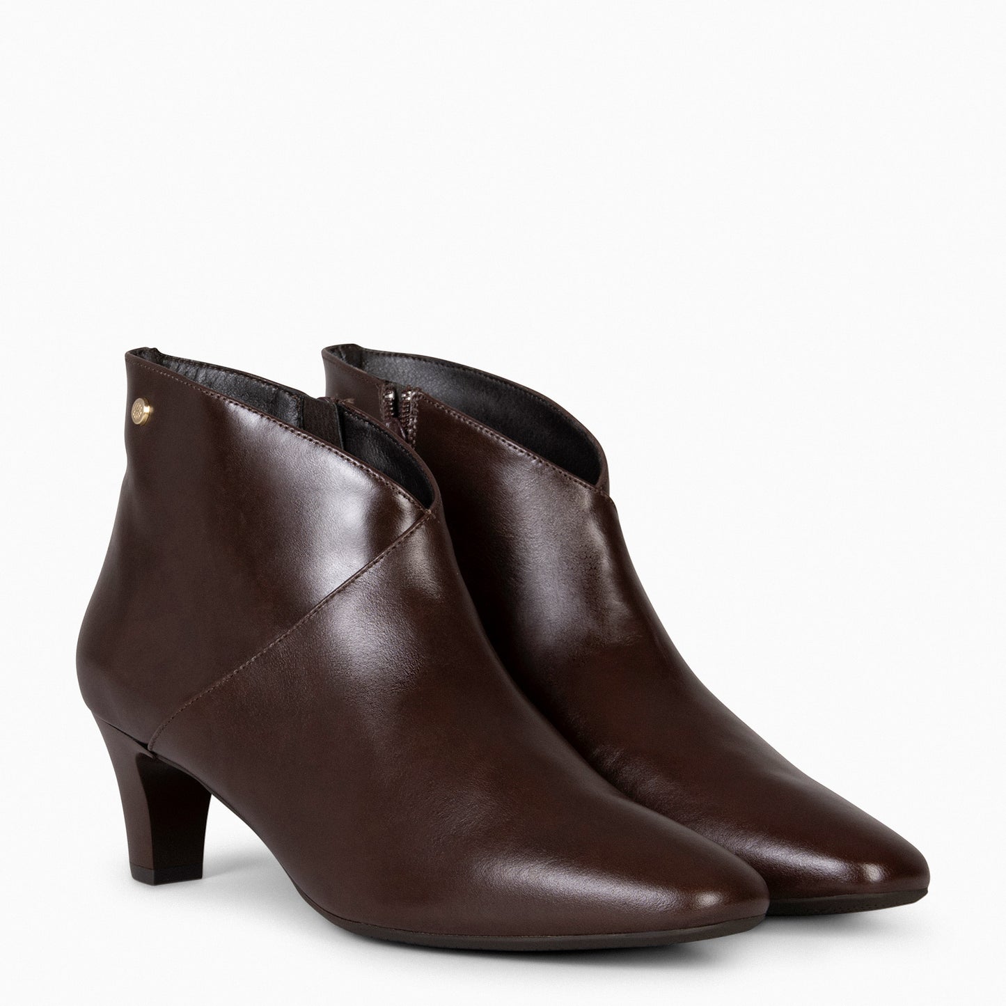 LADY - Botines napa mujer  MARRON