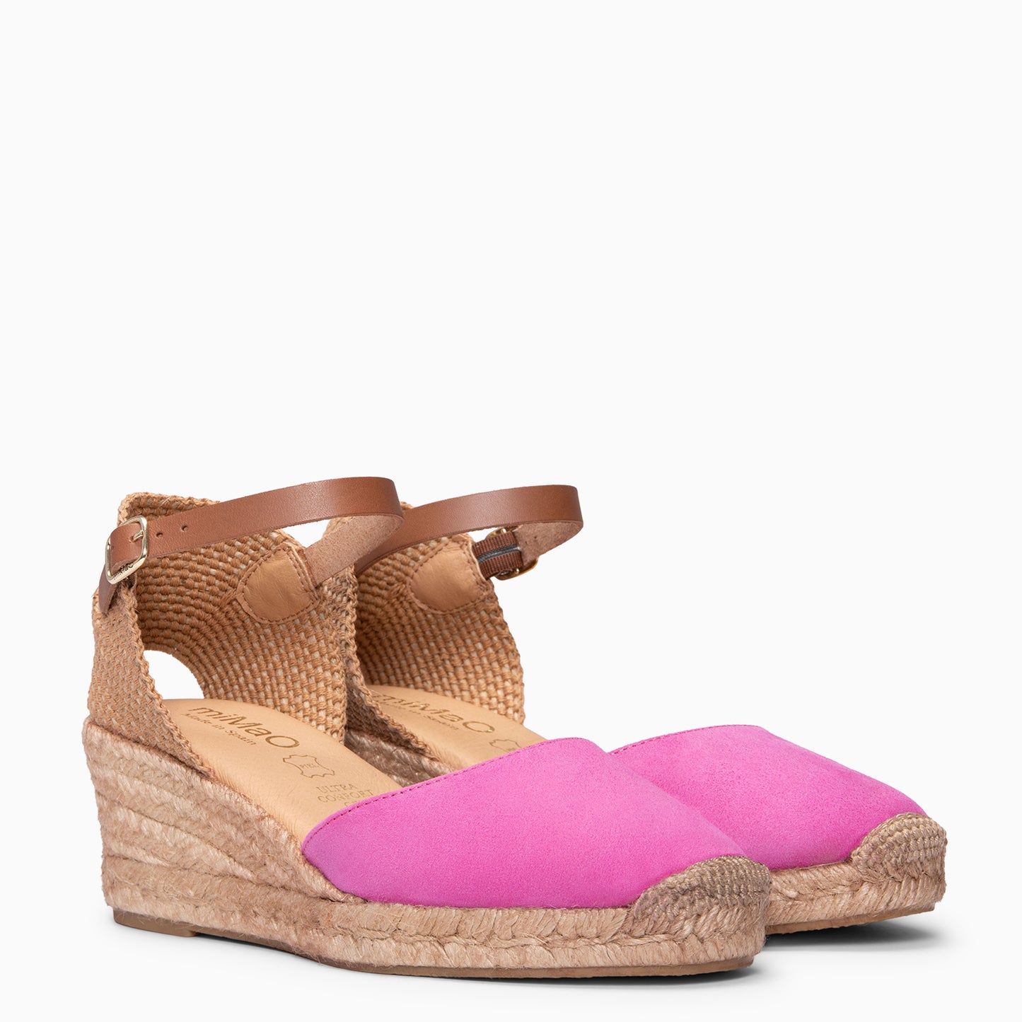 ALTEA - Cuñas de esparto bajas FUCSIA