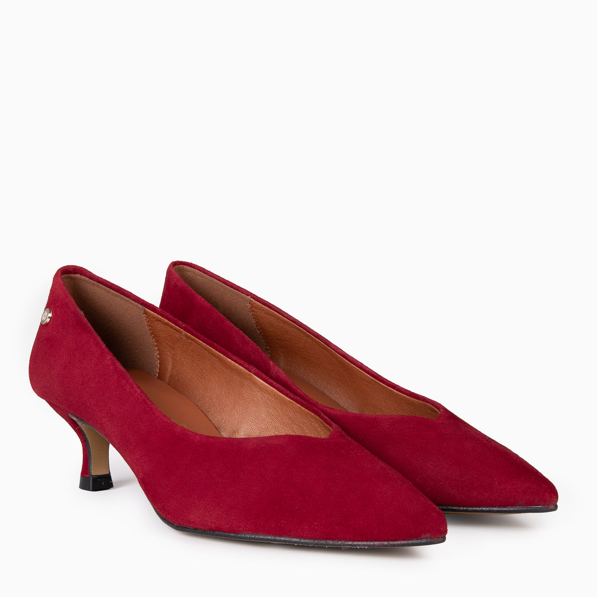 ESTHER – Tacón chupete de mujer ROJO