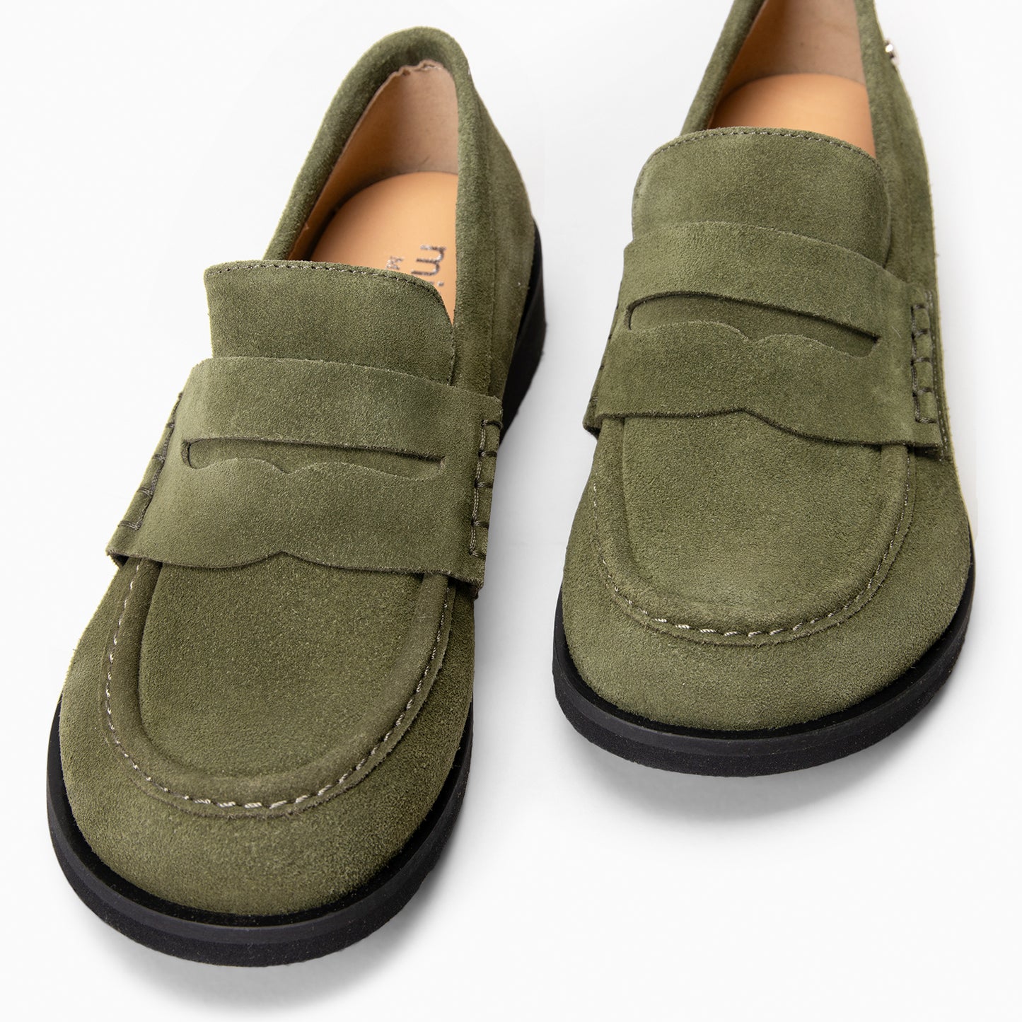 HARVARD – mocasines planos de piel  KAQUI