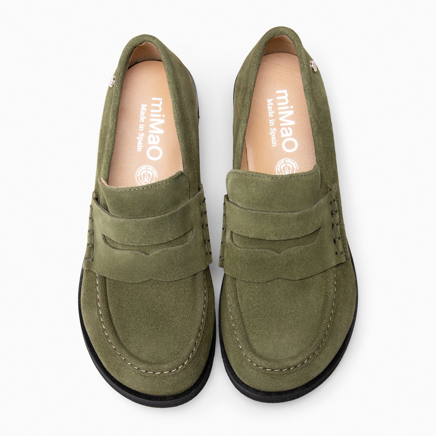 HARVARD – mocasines planos de piel  KAQUI