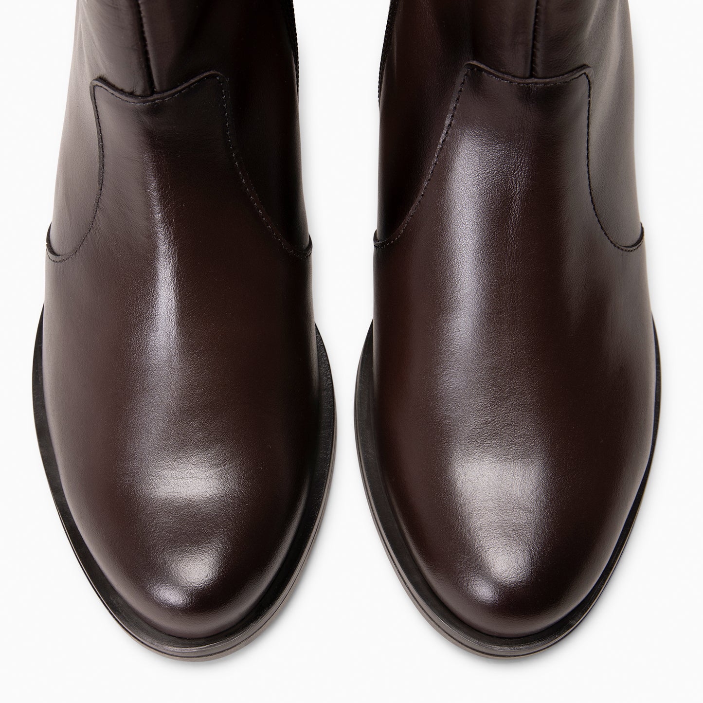 NIXIE – botines de tacón bajo para mujer MARRON