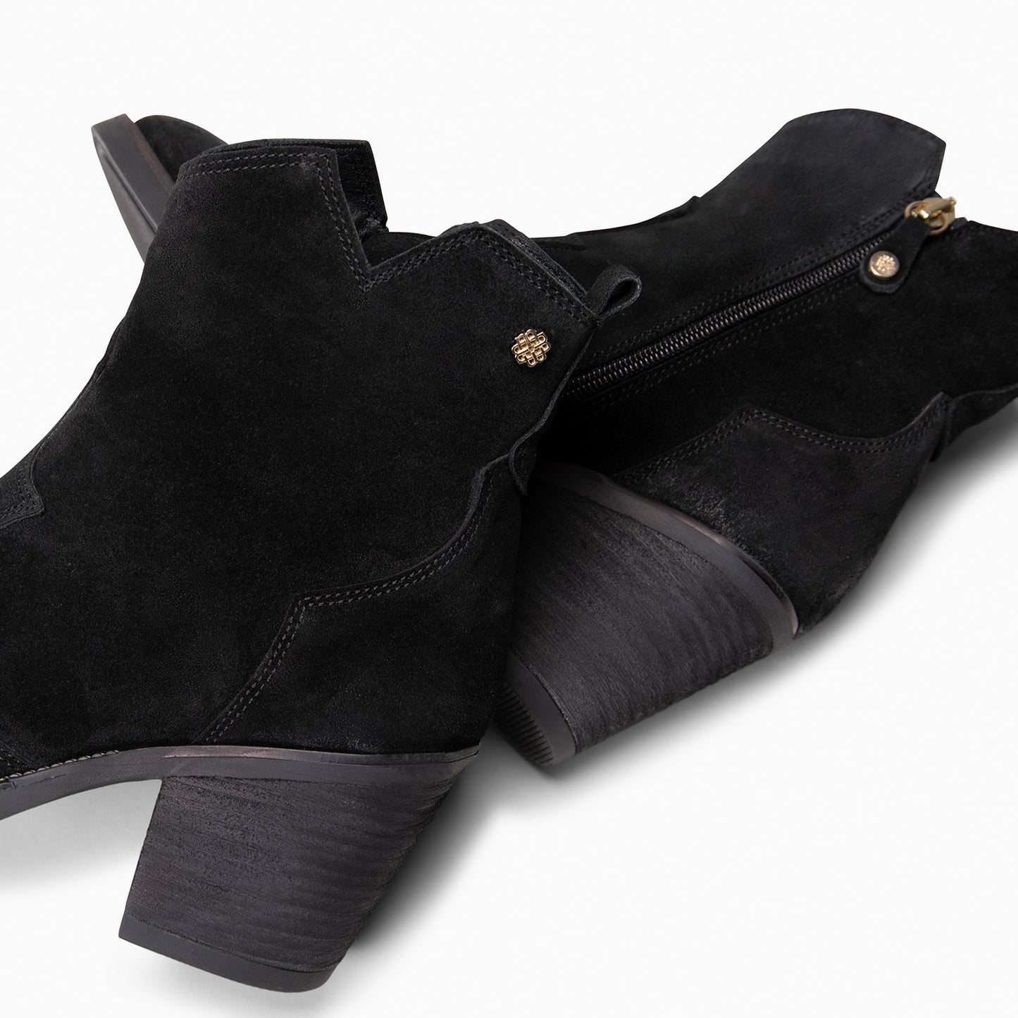 BEDFORD – Botines cowboy con tacón NEGRO