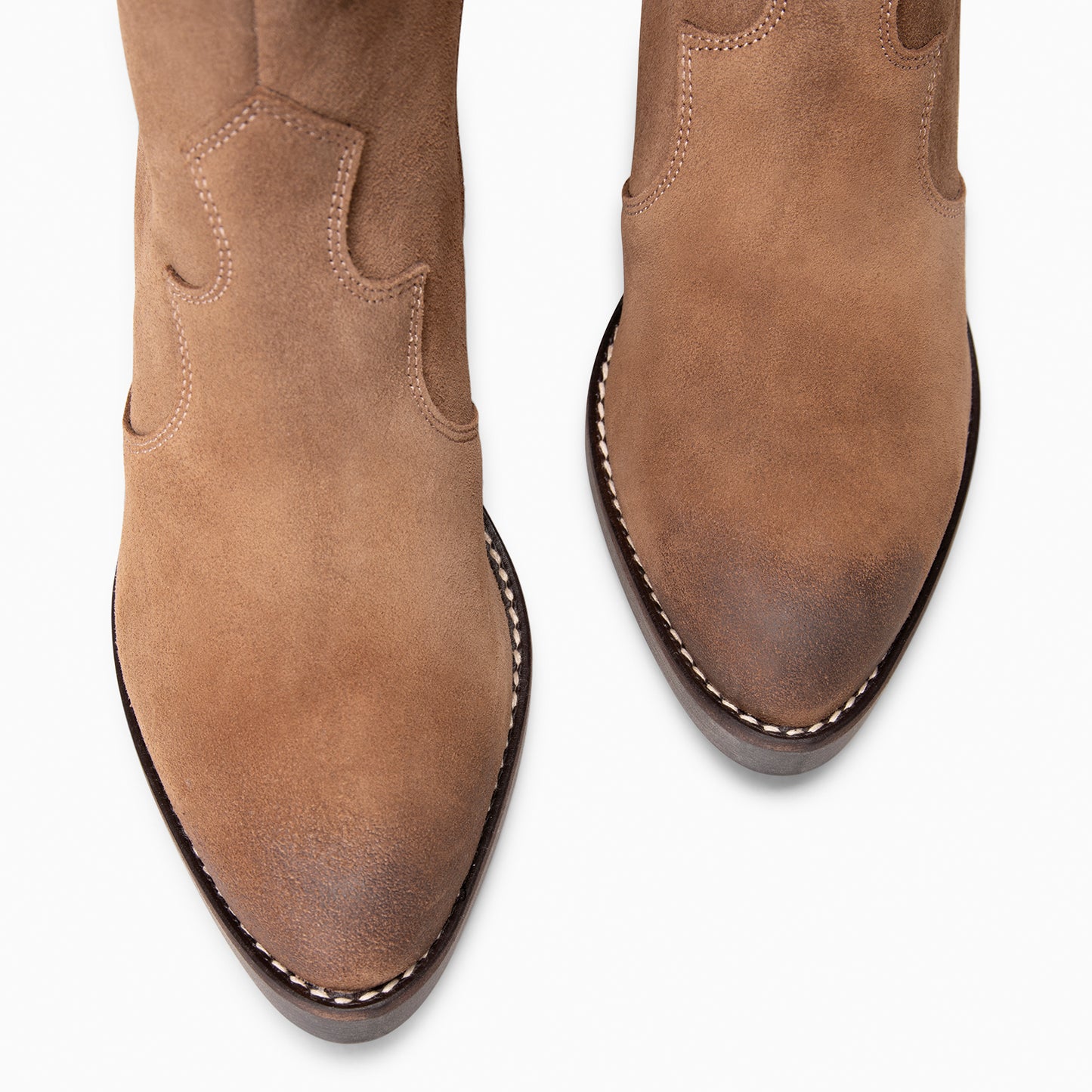 BEDFORD – Botines cowboy con tacón CAMEL