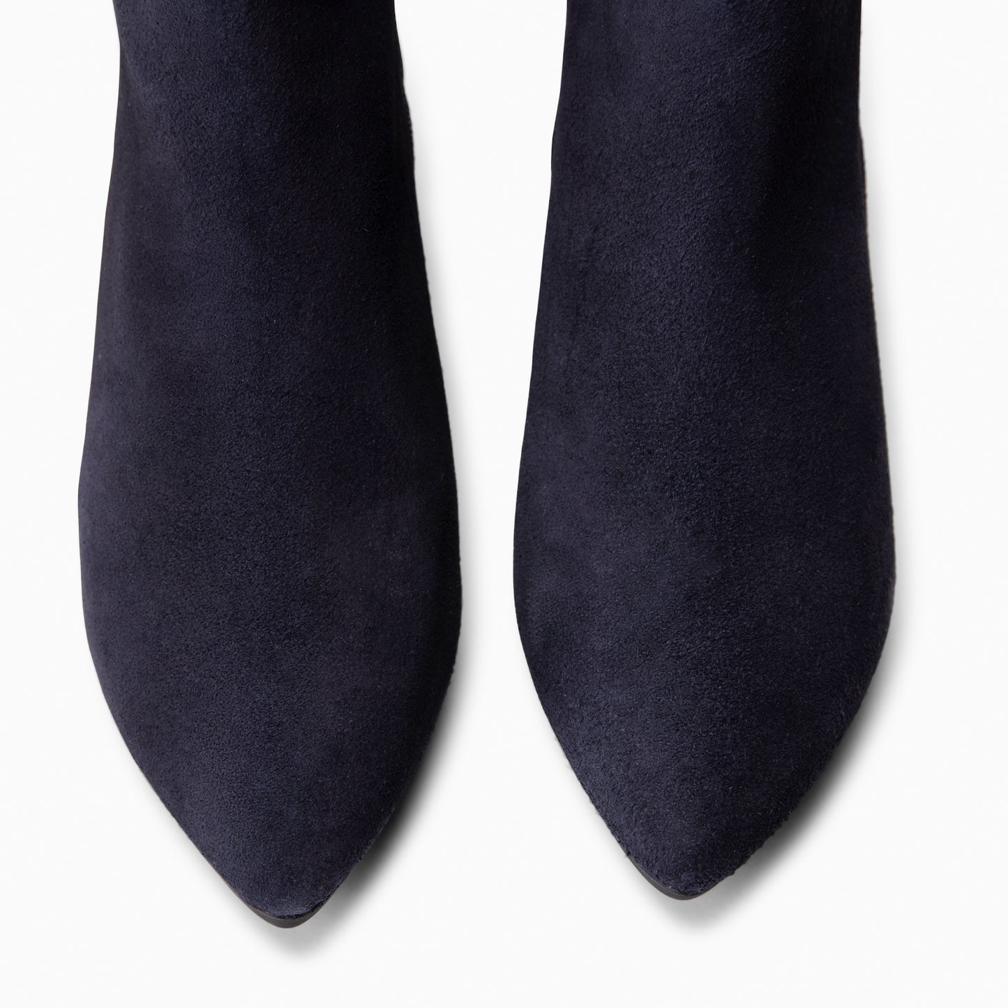 CITY - Botines de tacón ancho y punta fina MARINO