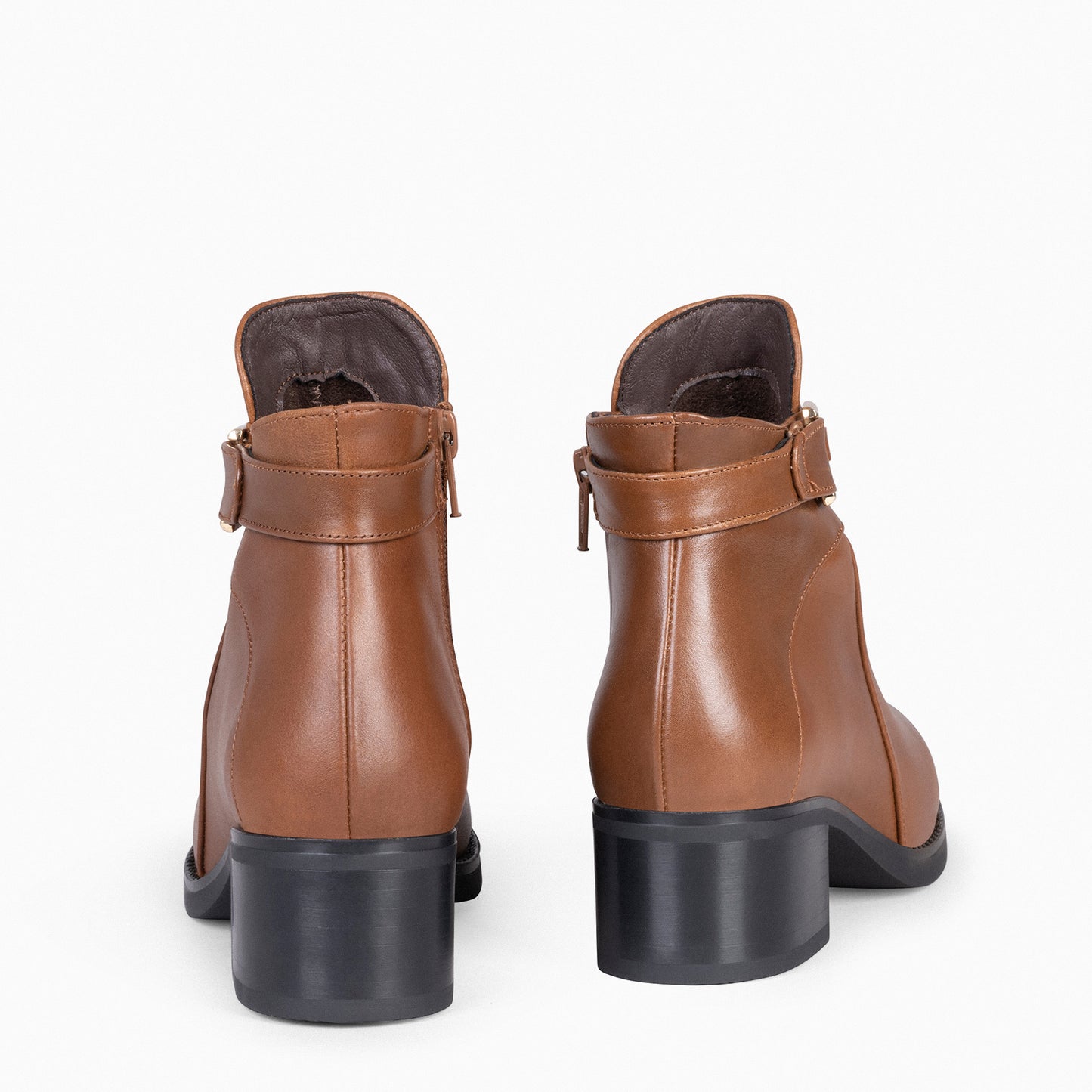 CARDIFF - Botines piel para mujer CAMEL