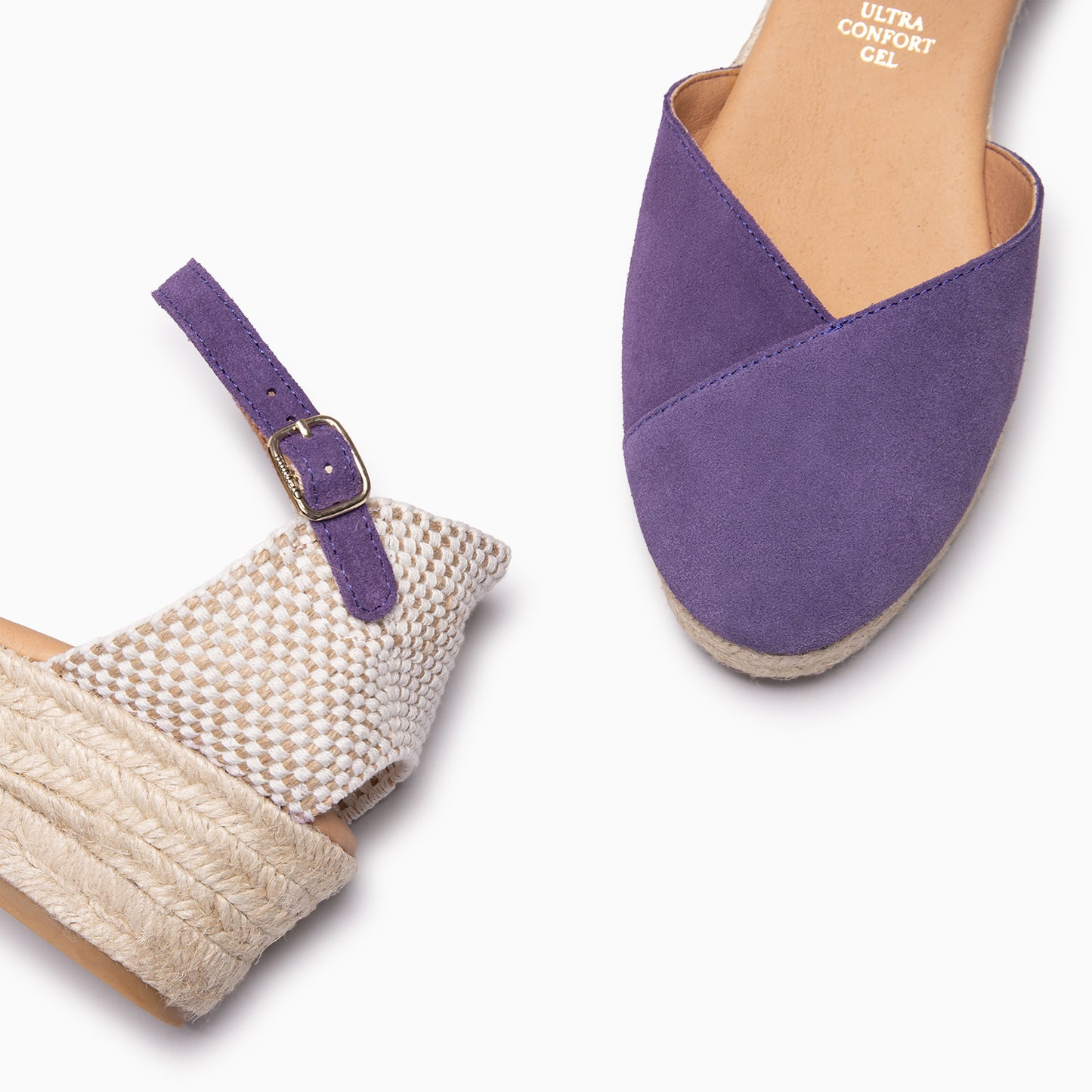 ICA - Cuñas de esparto bajas MORADO