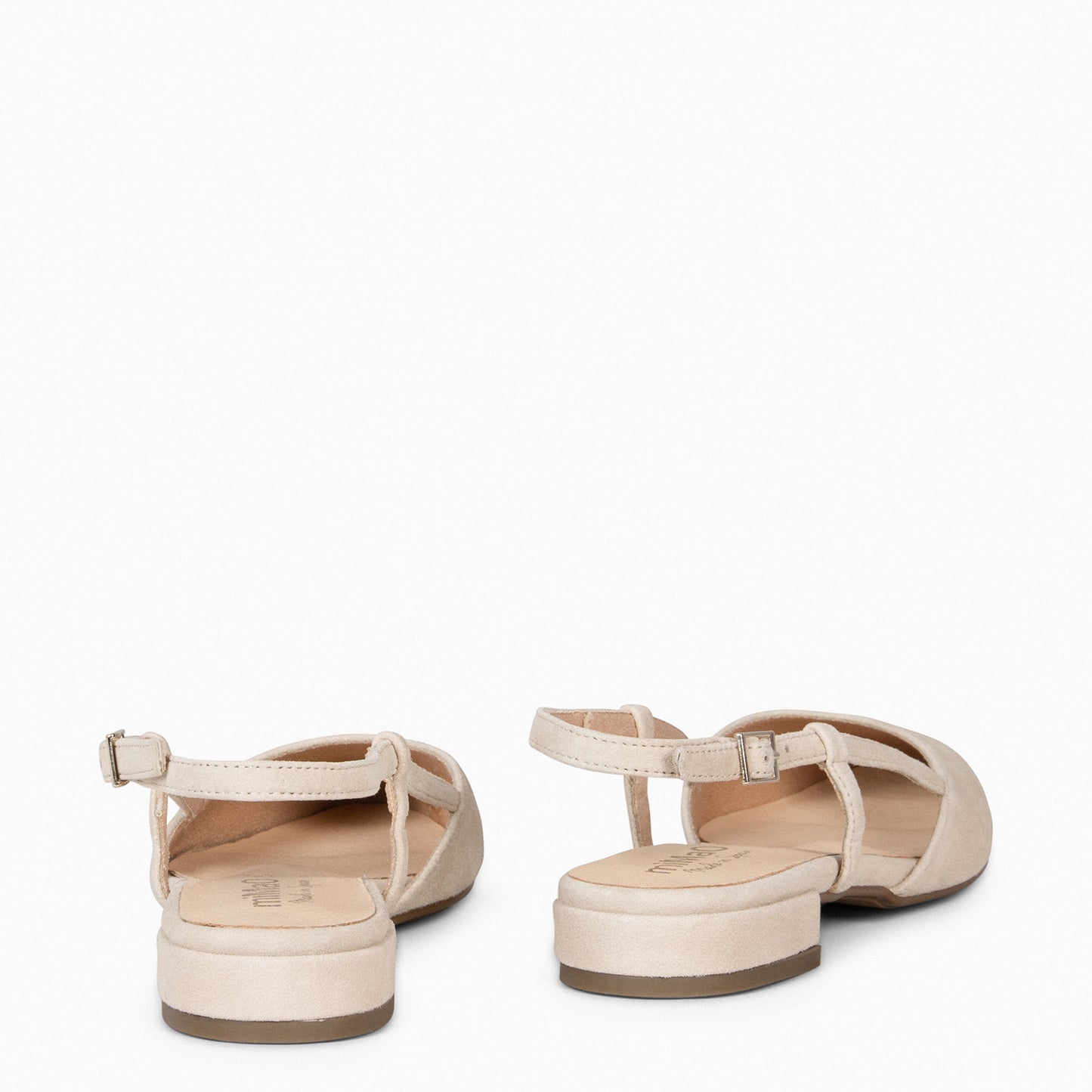 BRUNCH – Zapatos Planos Destalonados BEIGE