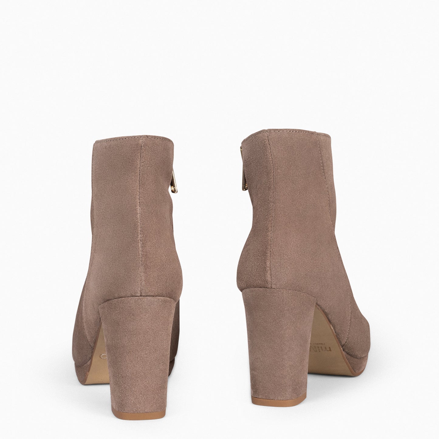 WITTEN - Botins com plataforma TAUPE