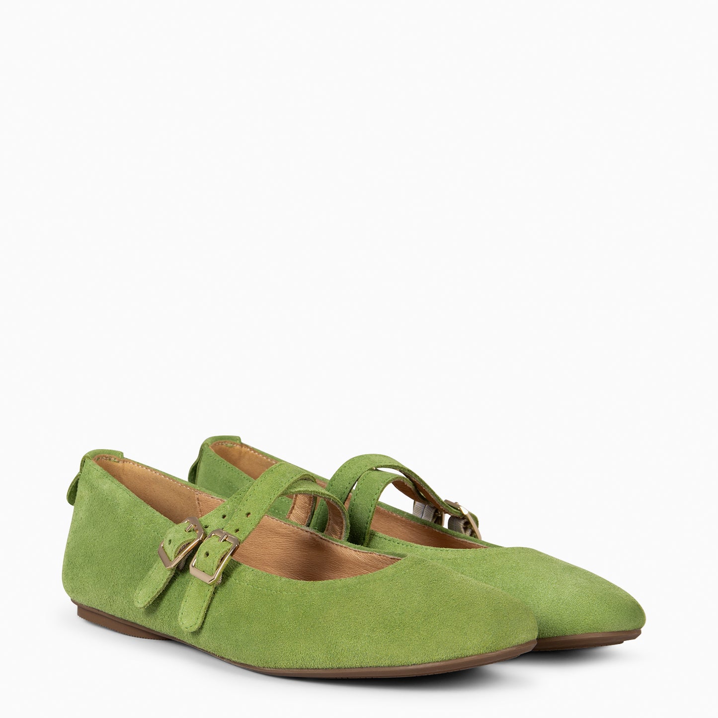 AMAPOLA – BAILARINA PLANA BARESOFT VERDE