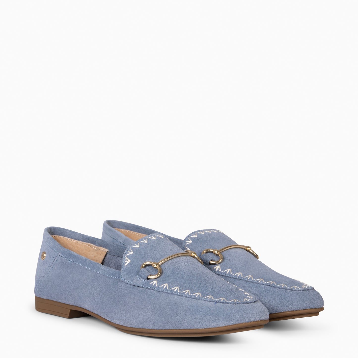 BLAKE – Mocasines de piel de serraje JEANS