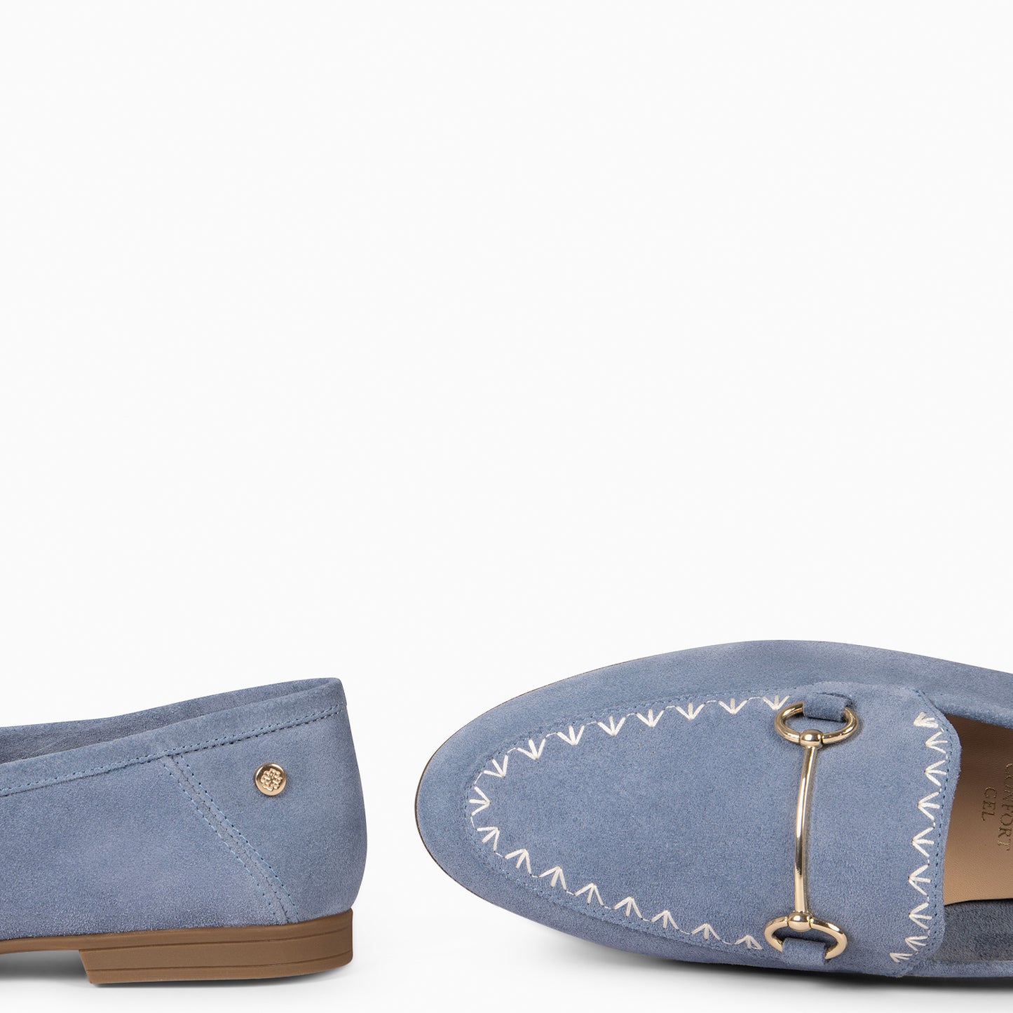 BLAKE – Mocasines de piel de serraje JEANS