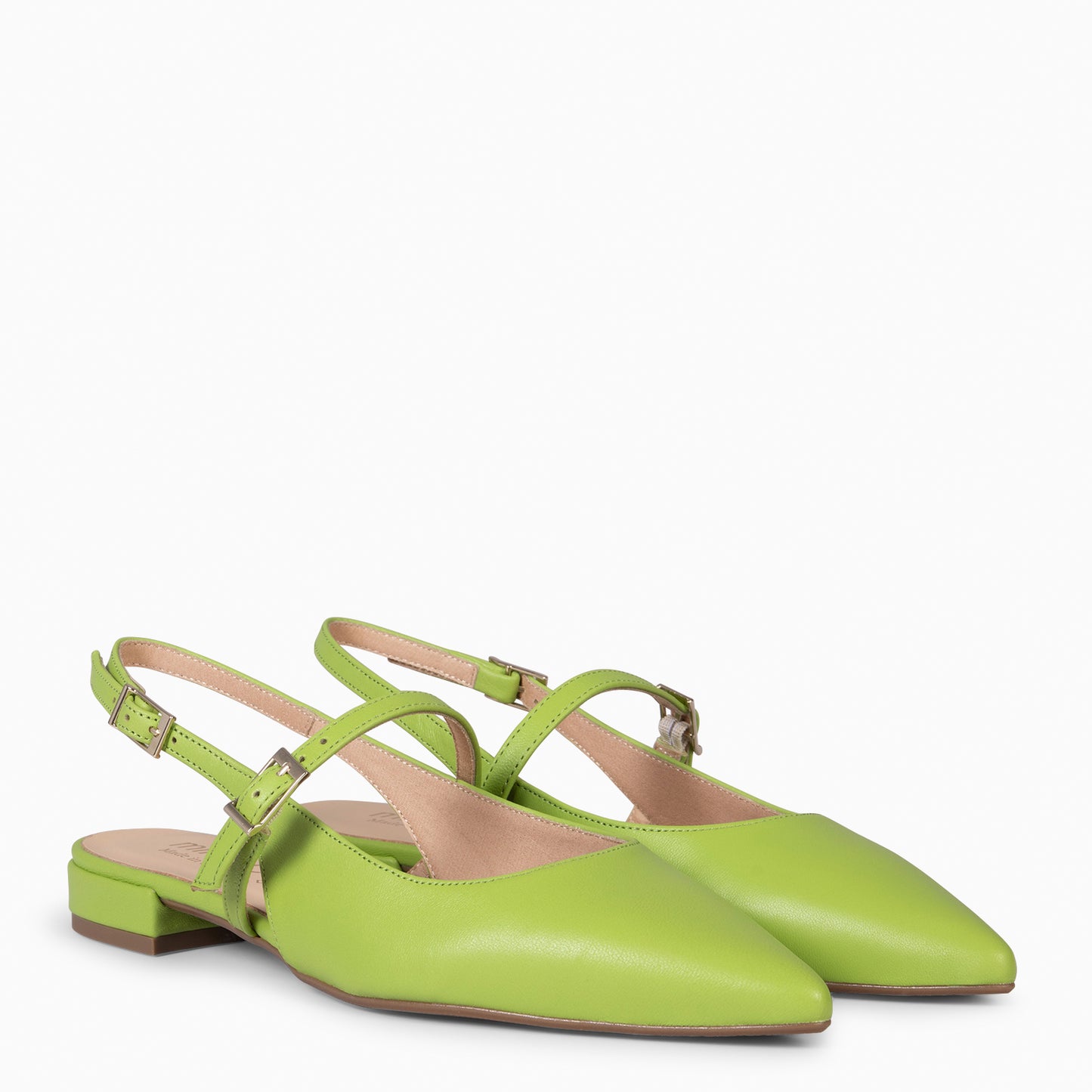 EVA – Zapatos elegantes destalonados VERDE PISTACHO