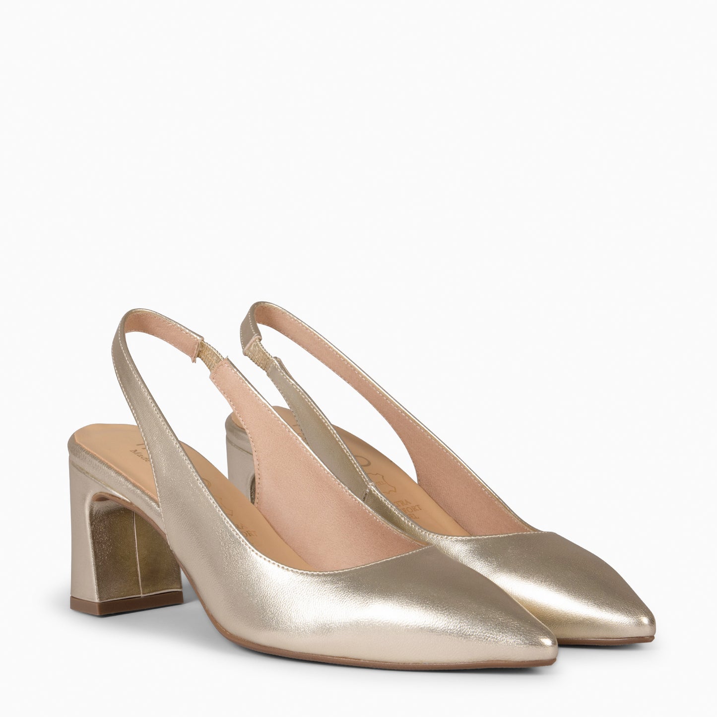 MIRIAM - Zapato destalonado PLATINO