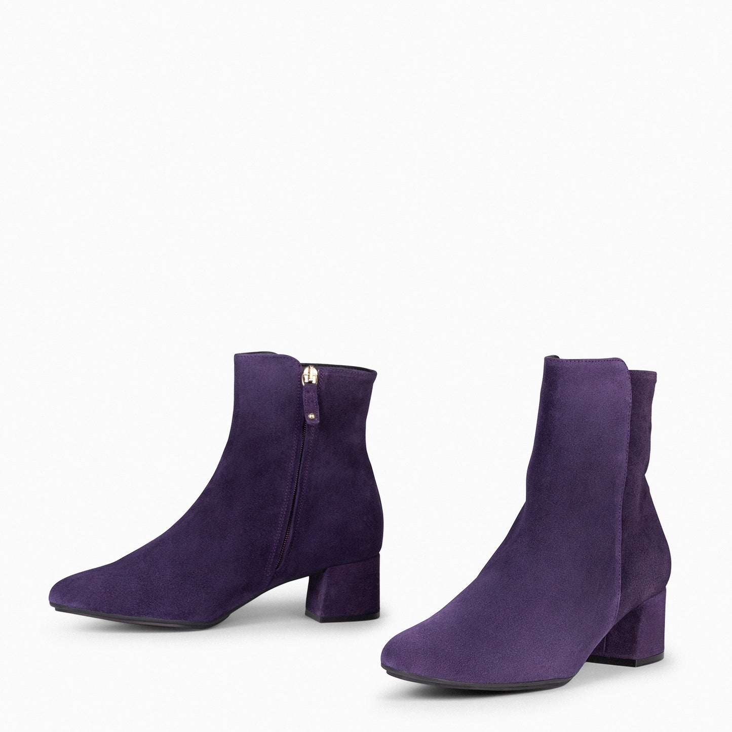 MAIA - Bottines en Daim pour Femme VIOLET