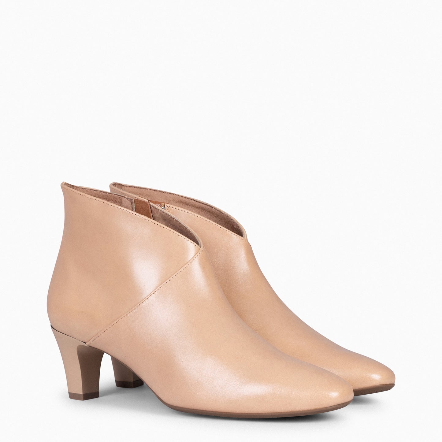 LADY - Bottines en nappa pour femme BEIGE