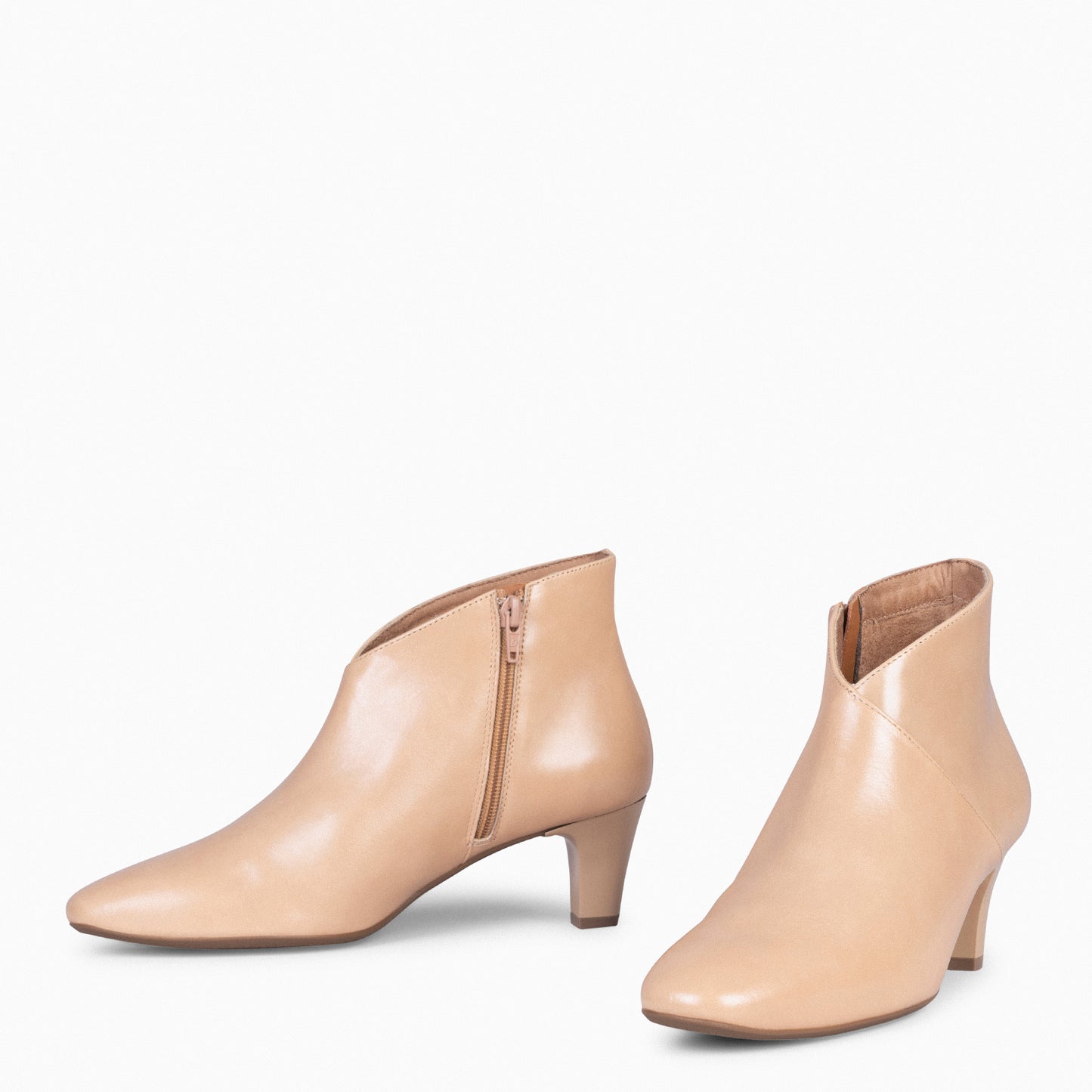 LADY - Bottines en nappa pour femme BEIGE