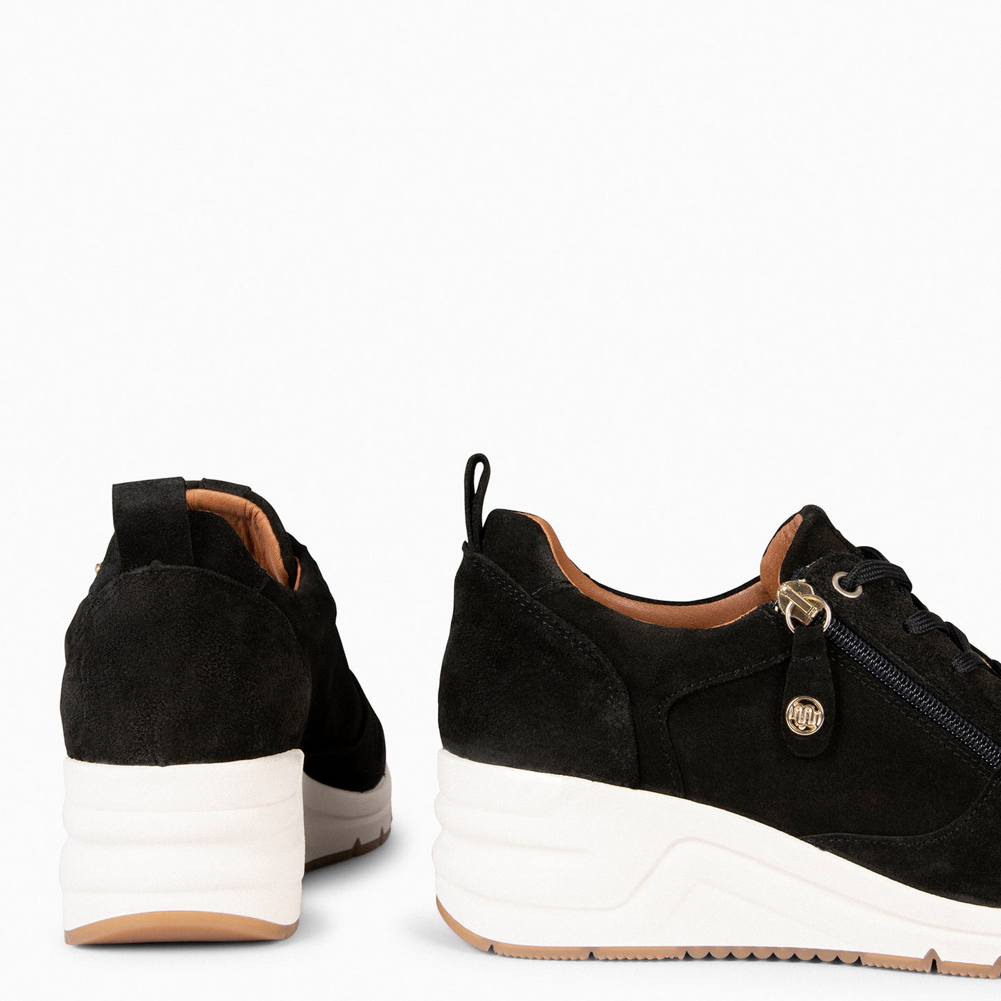 ARLES – Zapatillas deportivas con adorno cremallera NEGRO