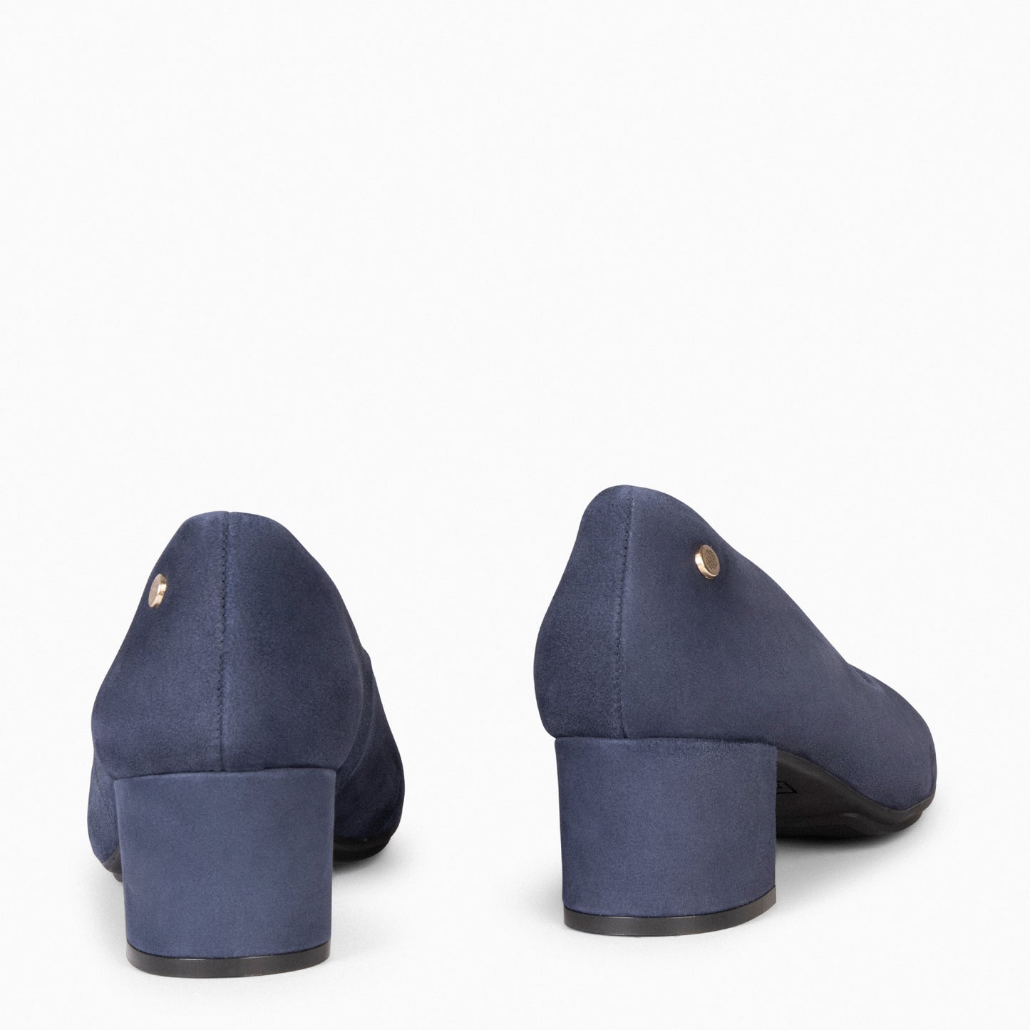 URBAN REDONDO - Zapatos de tacón de ante MARINO