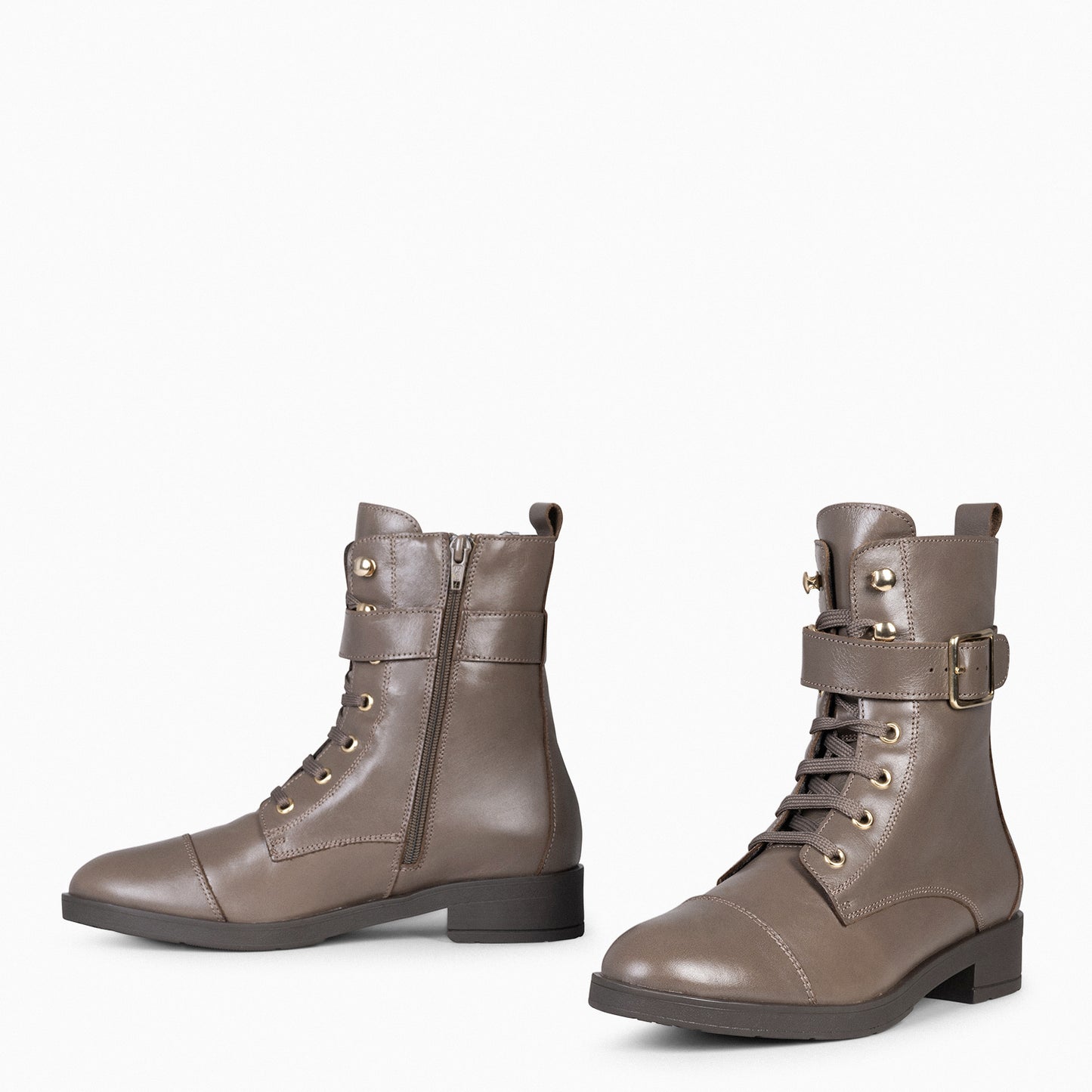 BELFAST - Botins casuais femininos TAUPE