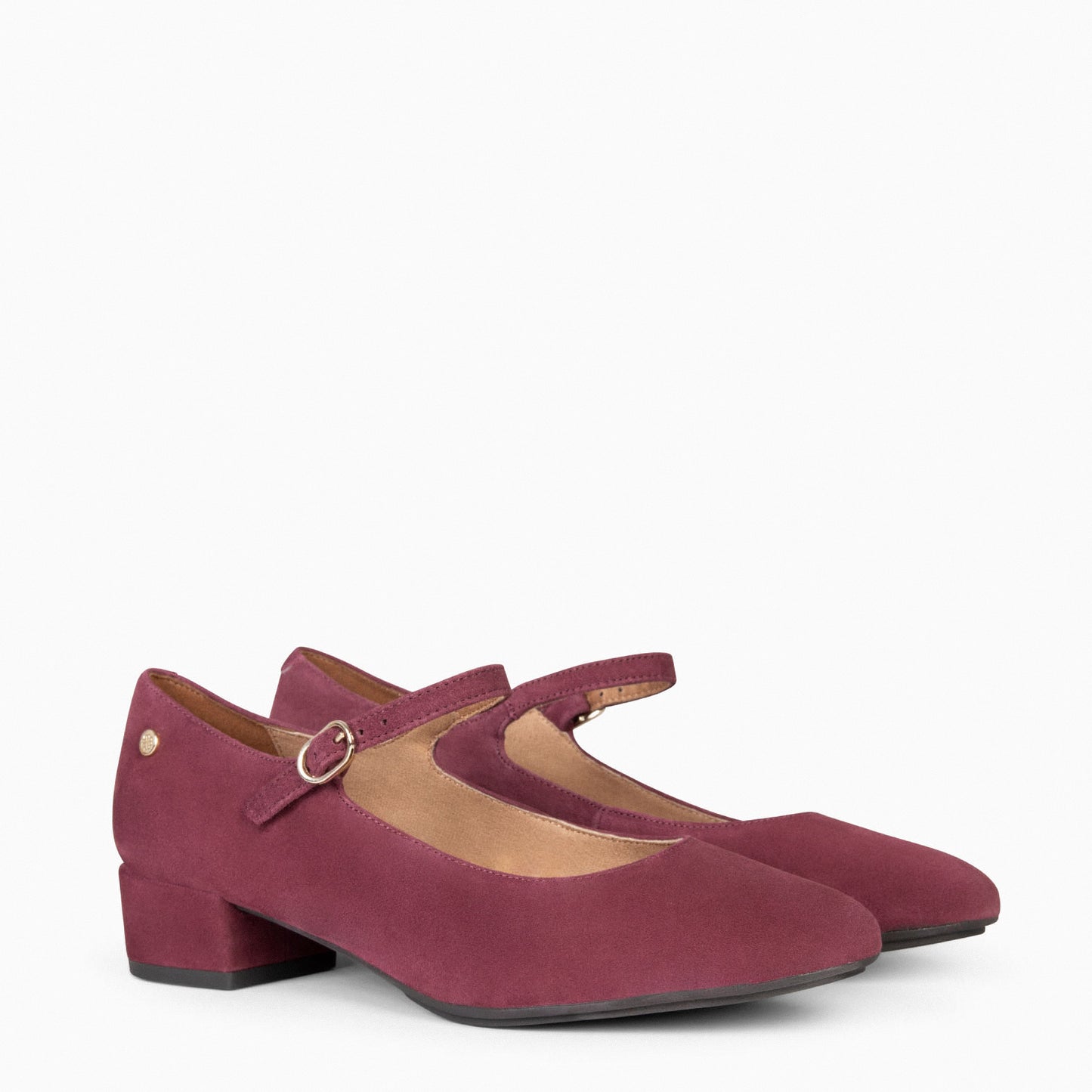 NORA - Mary Janes à petit talon BORDEAUX