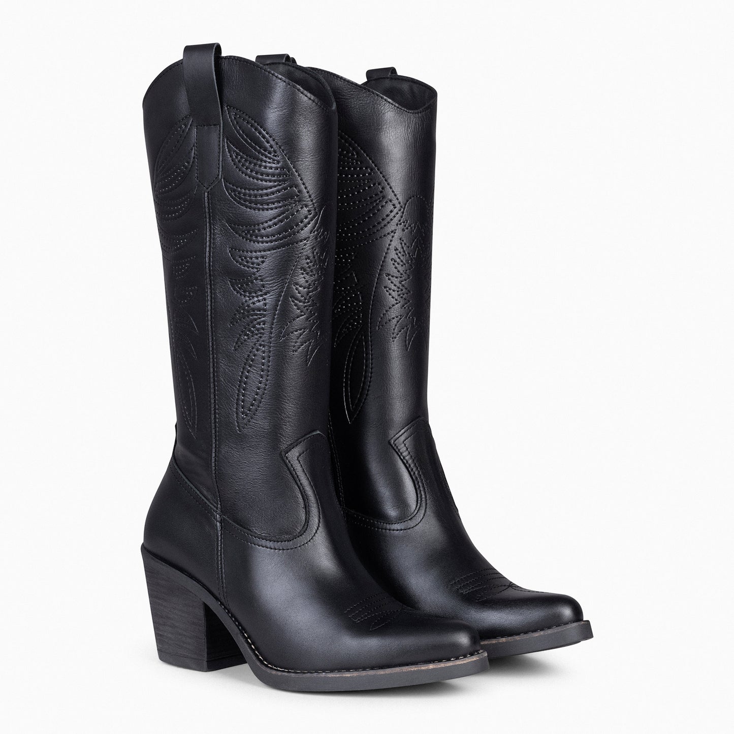 DALLAS - Botas Cowboy Altas NEGRO