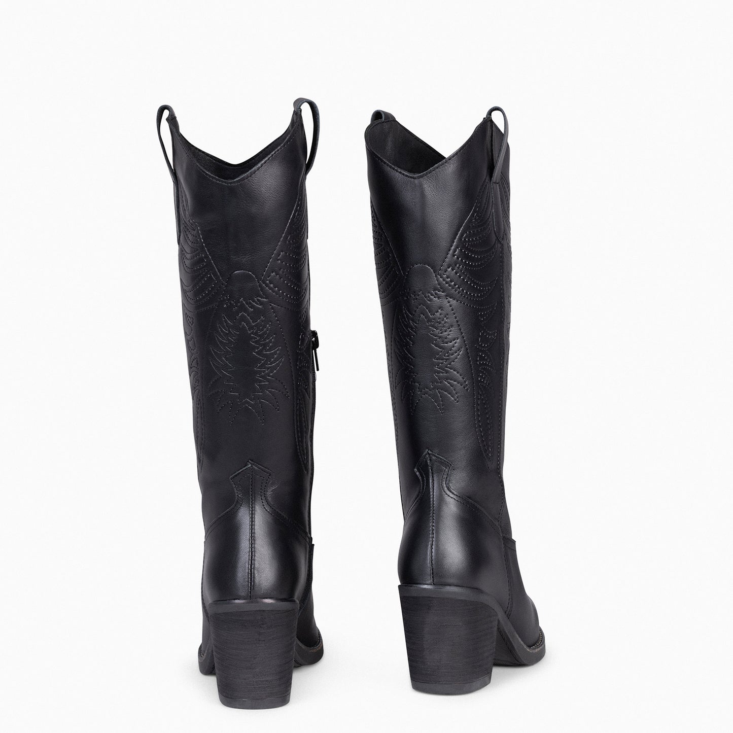 DALLAS - Botas Cowboy Altas NEGRO