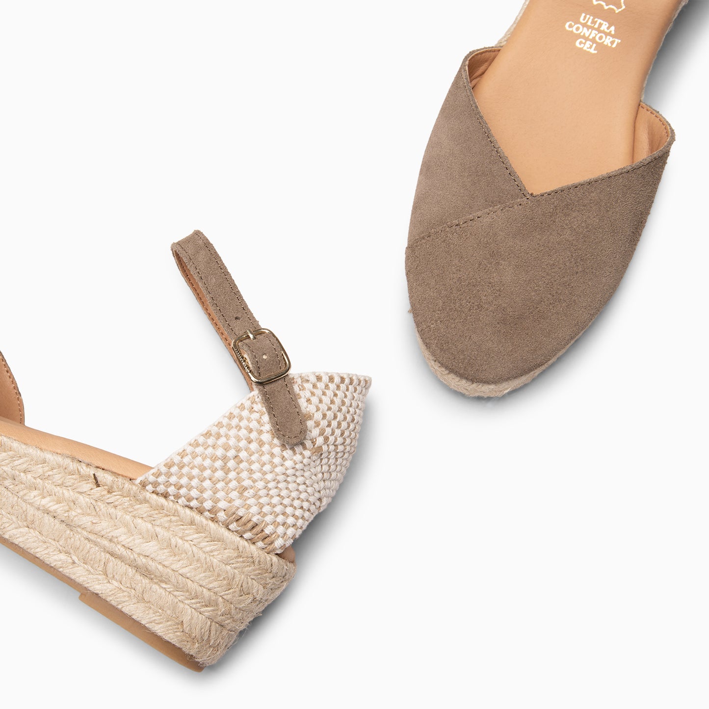 ICA - Cuñas de esparto bajas TAUPE