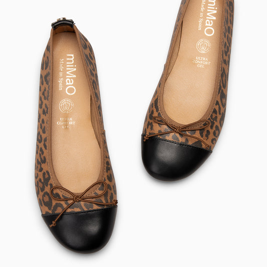 MARILYN – Bailarina bicolor ESTILO BAREFOOT LEOPARDO