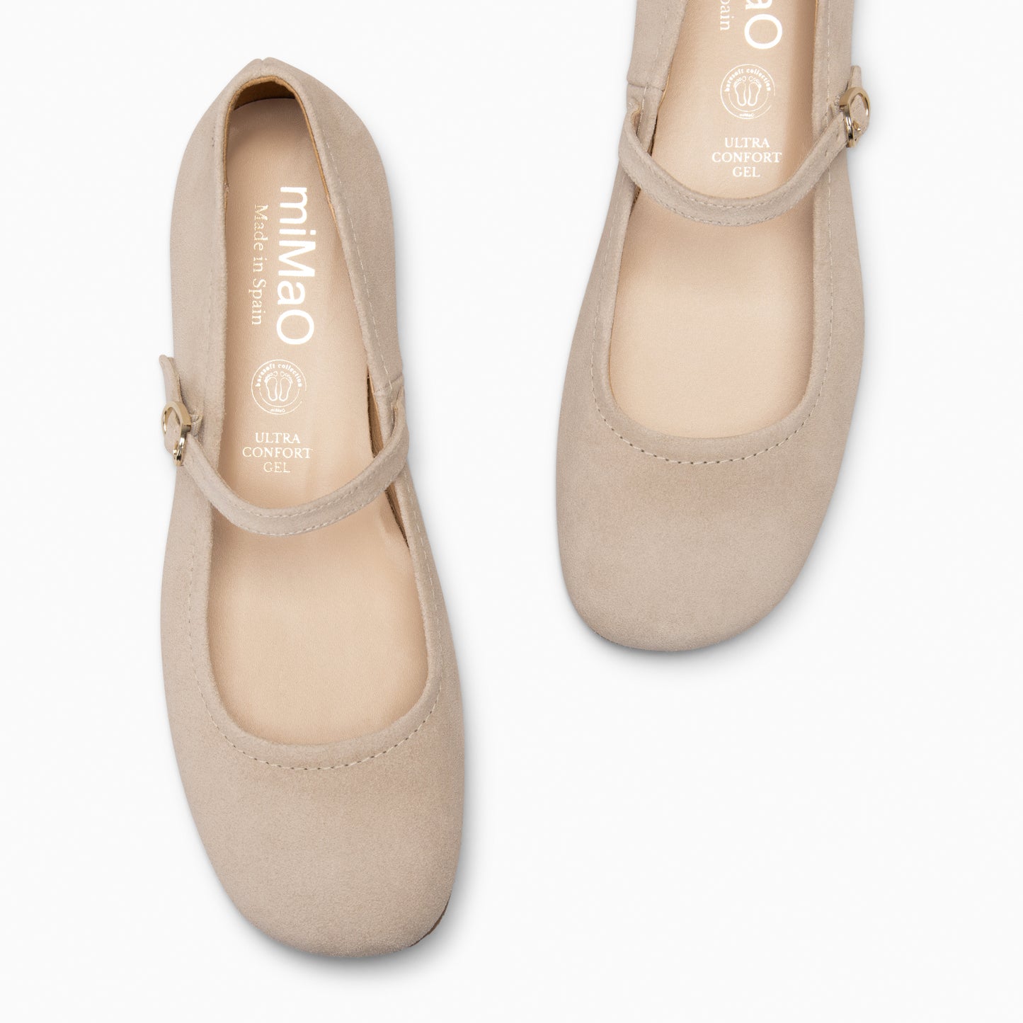 JAZMIN - Mercedita planas de ante BEIGE