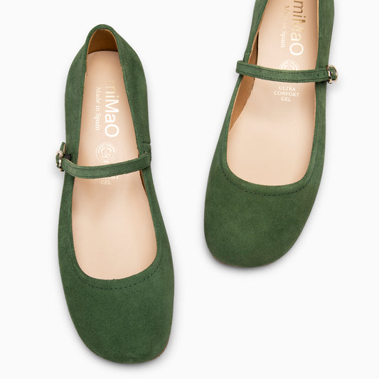 JAZMIN - Mercedita planas de ante VERDE