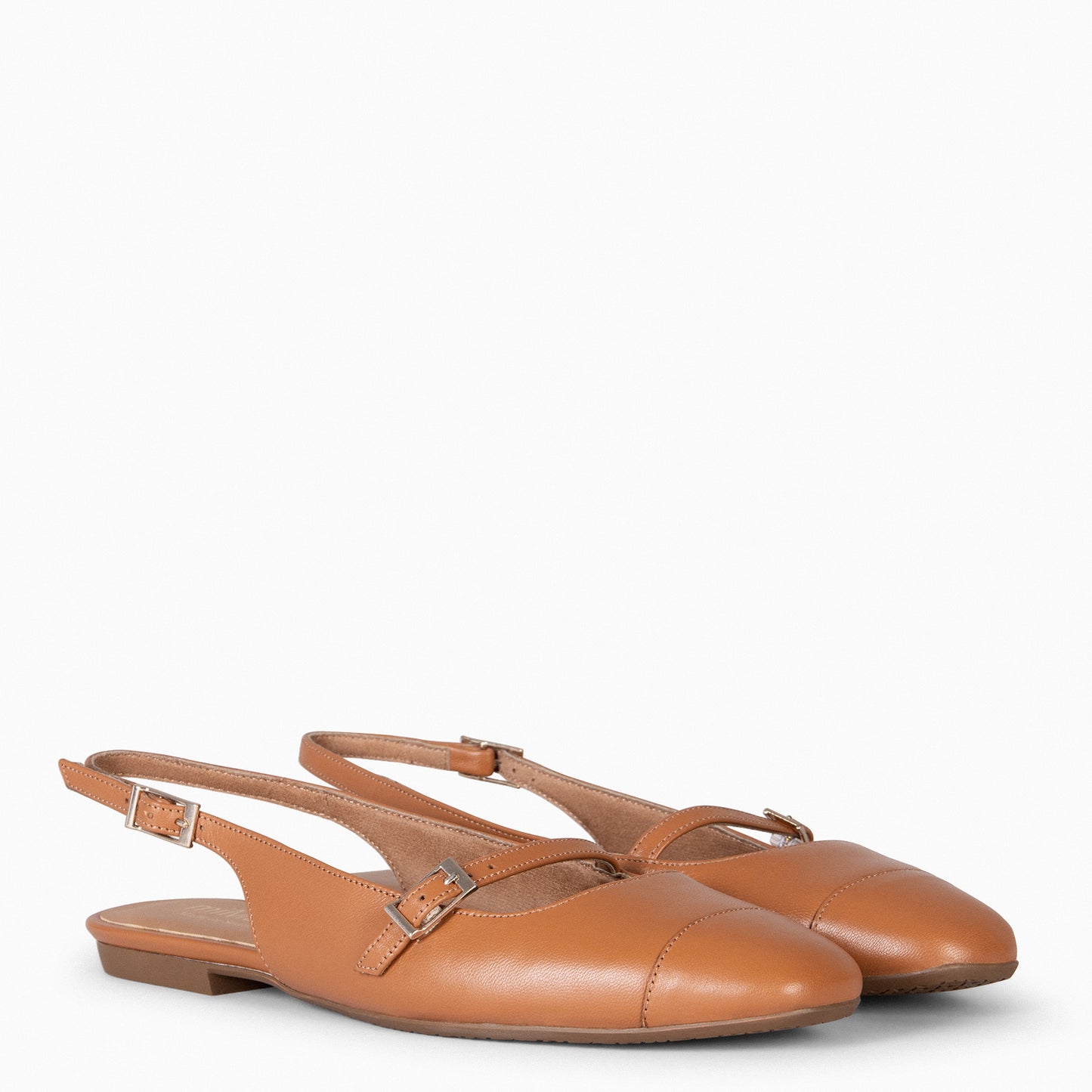 ACALIA – Slingback de COURO Mary Janes