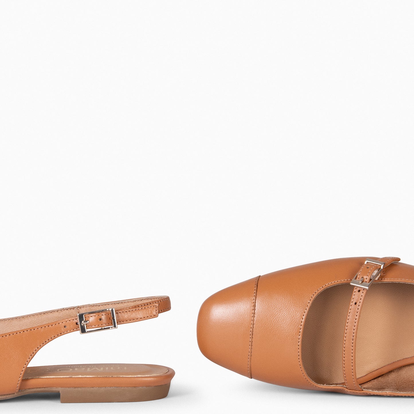 ACALIA – Slingback de COURO Mary Janes