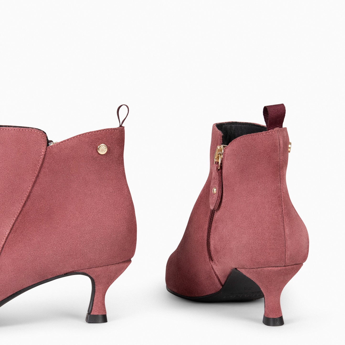 ROYAL – WINE bottines à petit talon