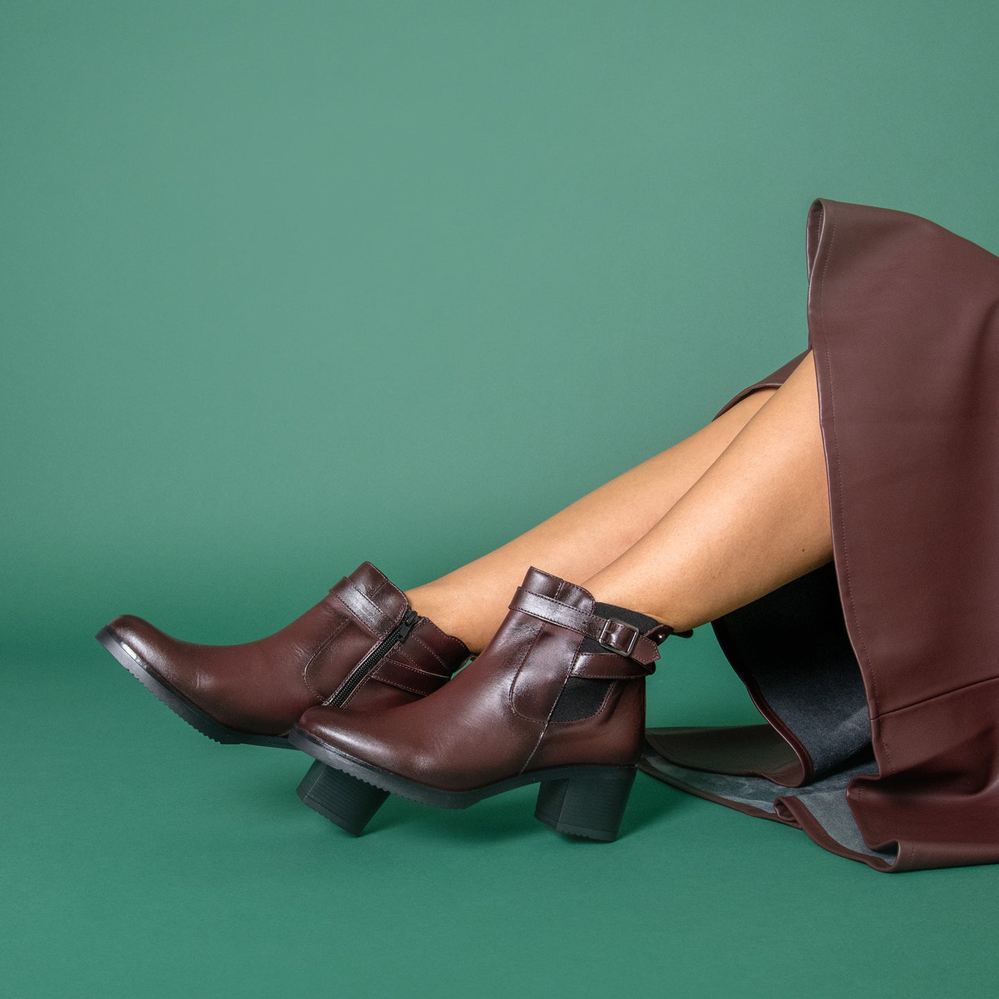 LEMY – BOTINES de MUJER CAMEL