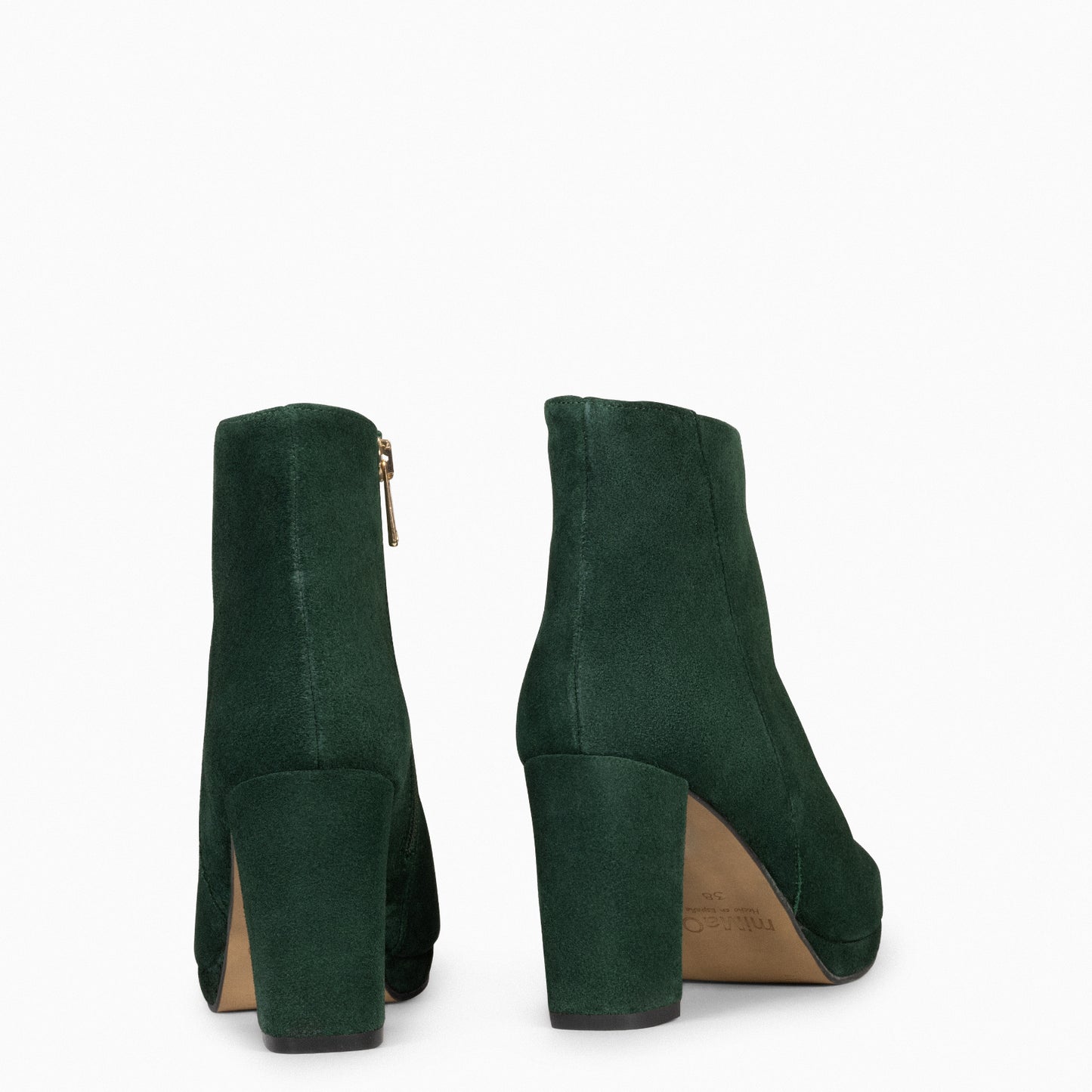 WITTEN - Botins com plataforma VERDE