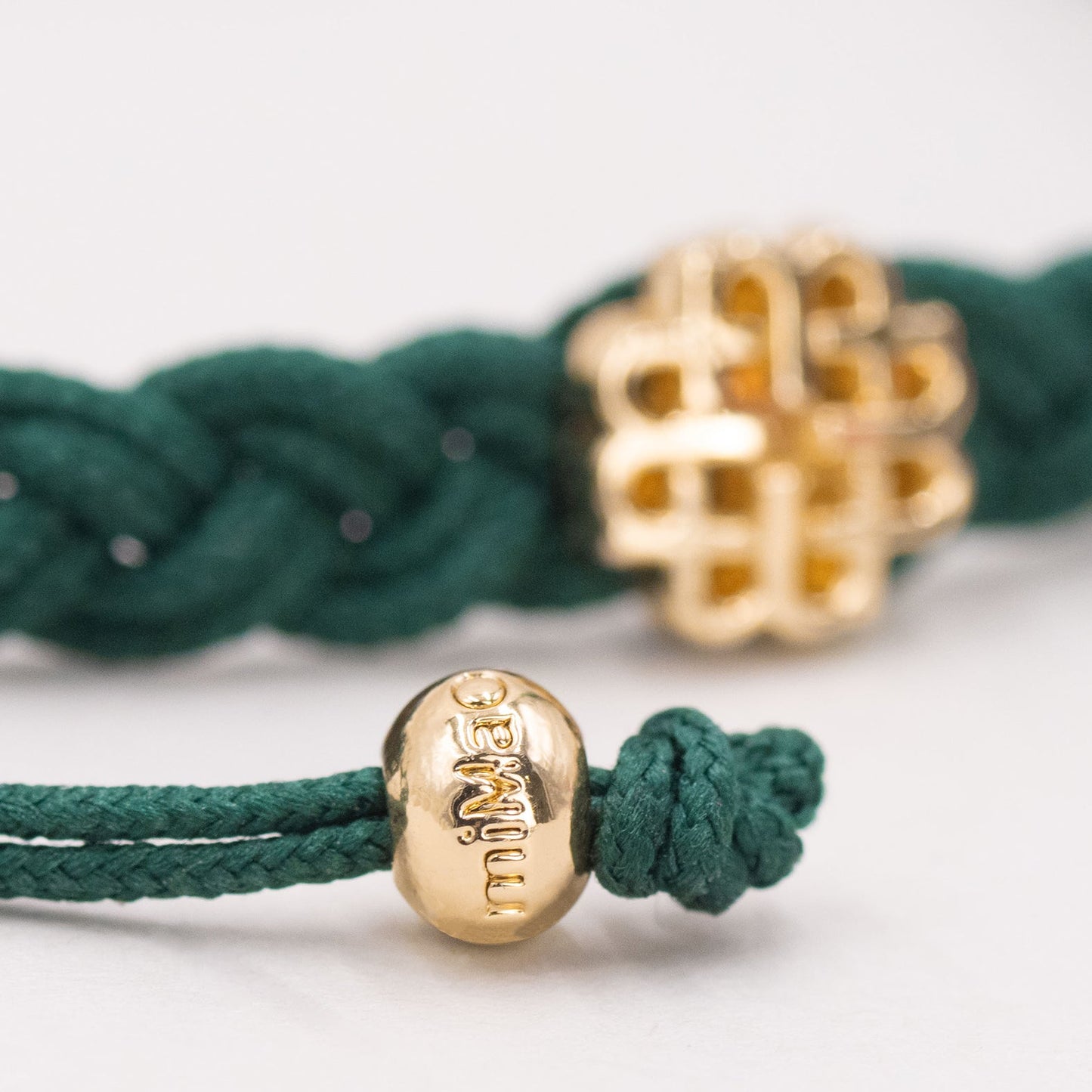 PULSERA VERDE DE LA ESPERANZA ORO