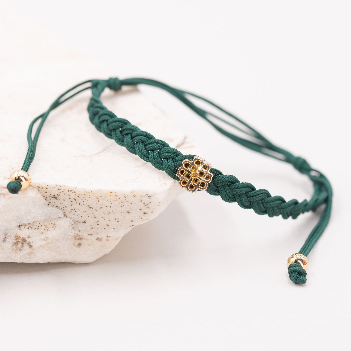 PULSERA VERDE DE LA ESPERANZA ORO