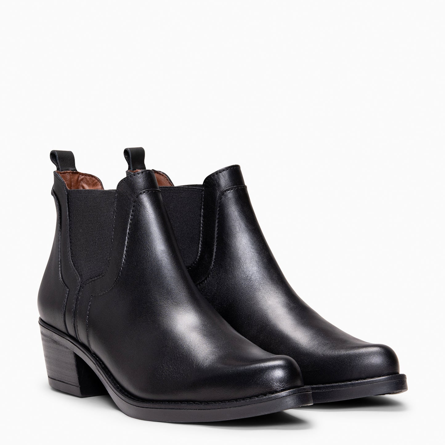 BILLY - Botines de tacón tipo Chelsea NEGRO