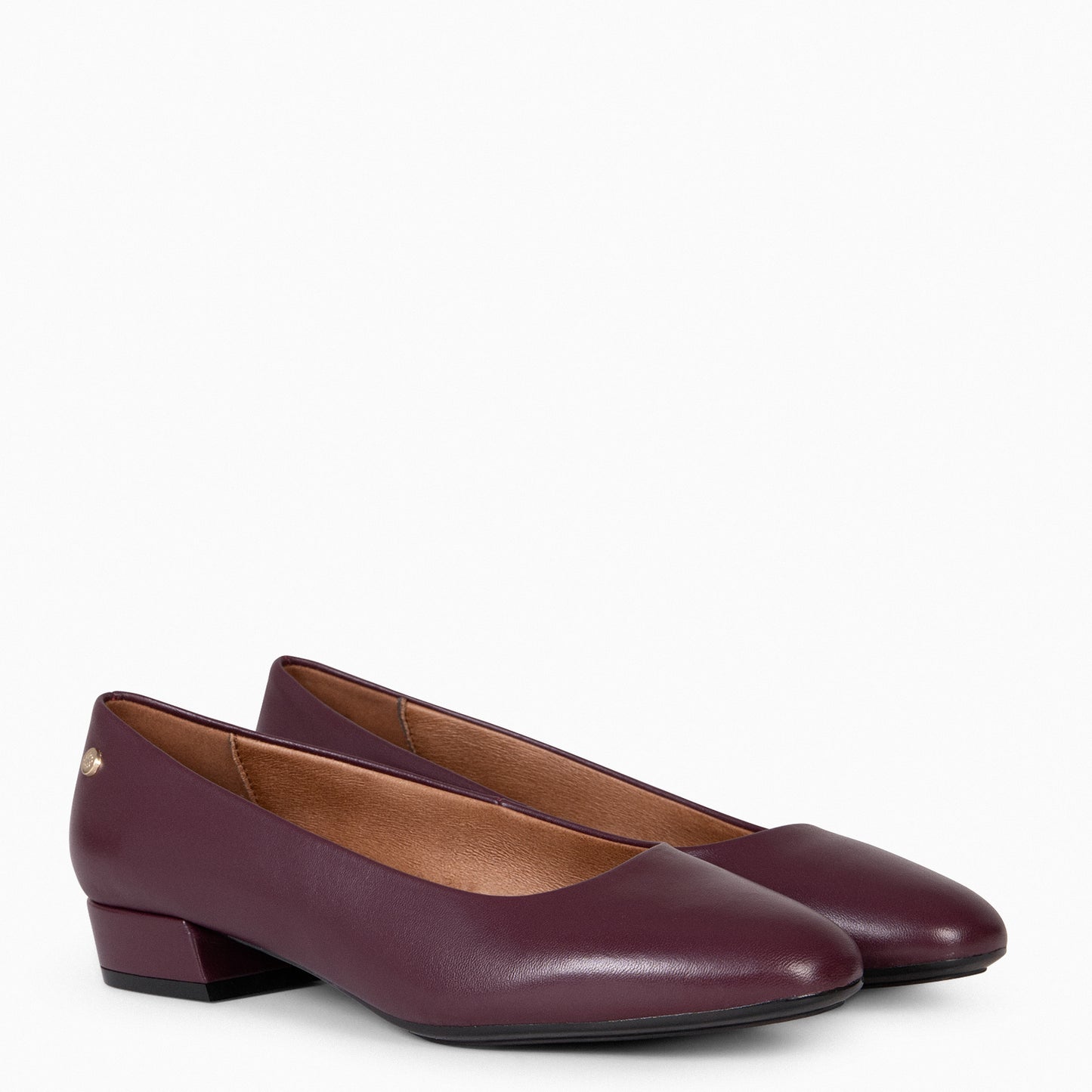 URBAN XS – Zapatos de tacón bajo GRANATE