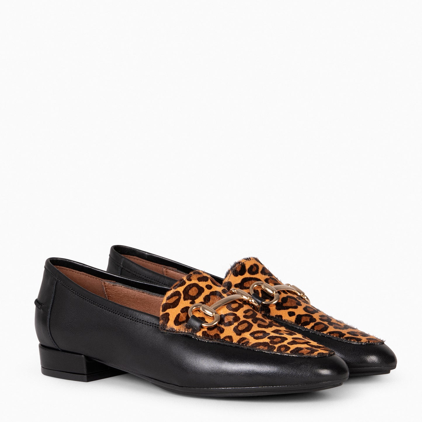 STYLE SAUVAGE - Mocassim LEOPARD de salto baixo