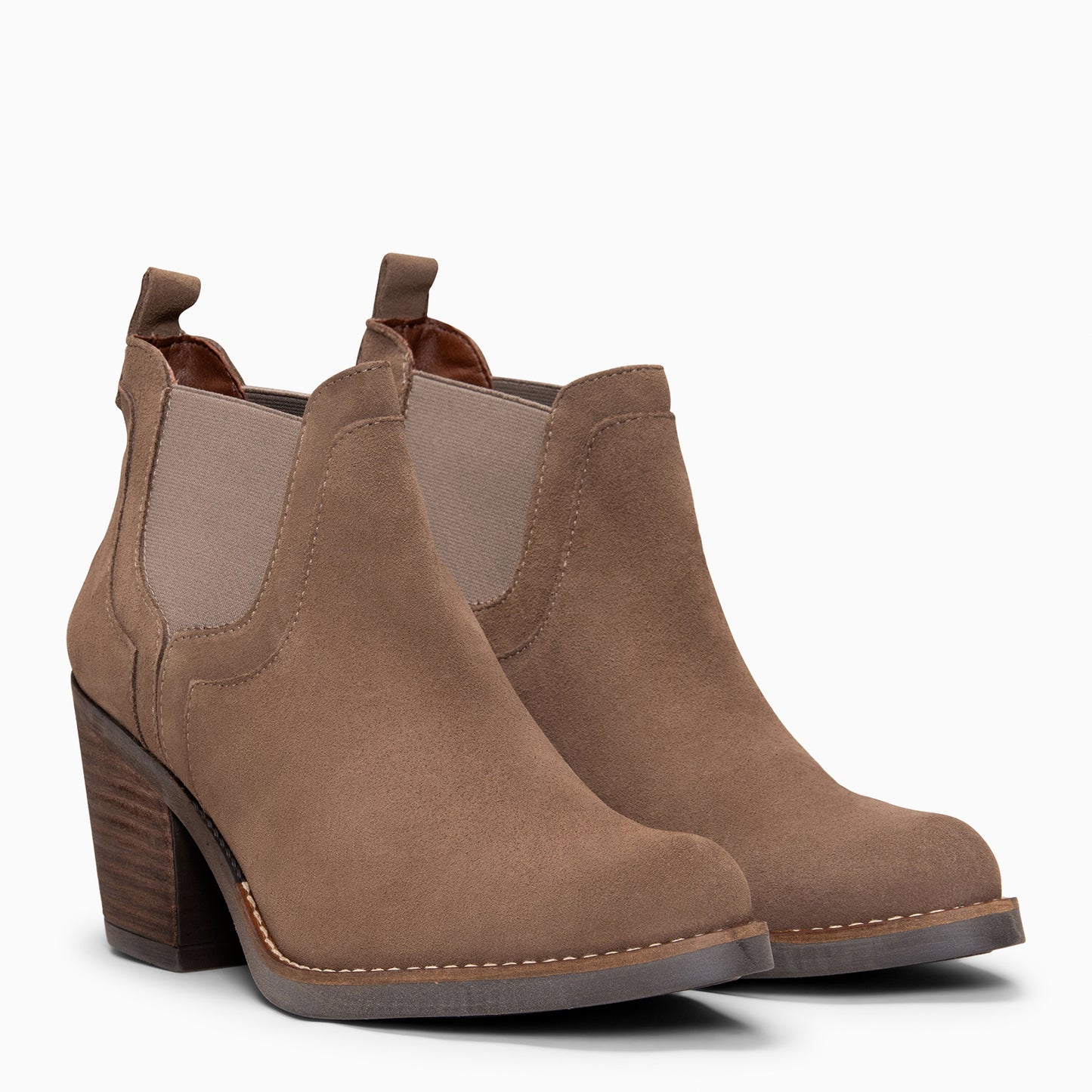 CASSIDY - Botines de tacón alto tipo Chelsea  TAUPE